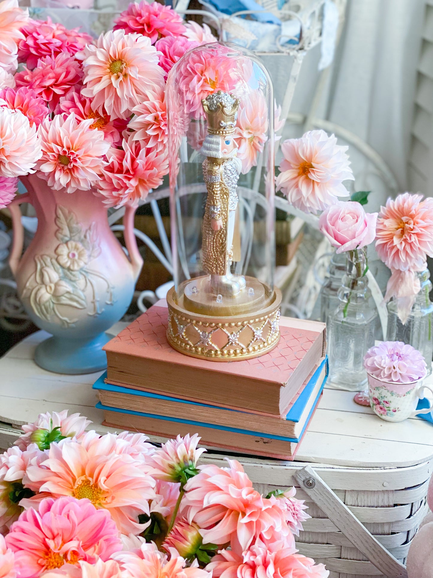 Gold LED light up Nutcracker Cloche