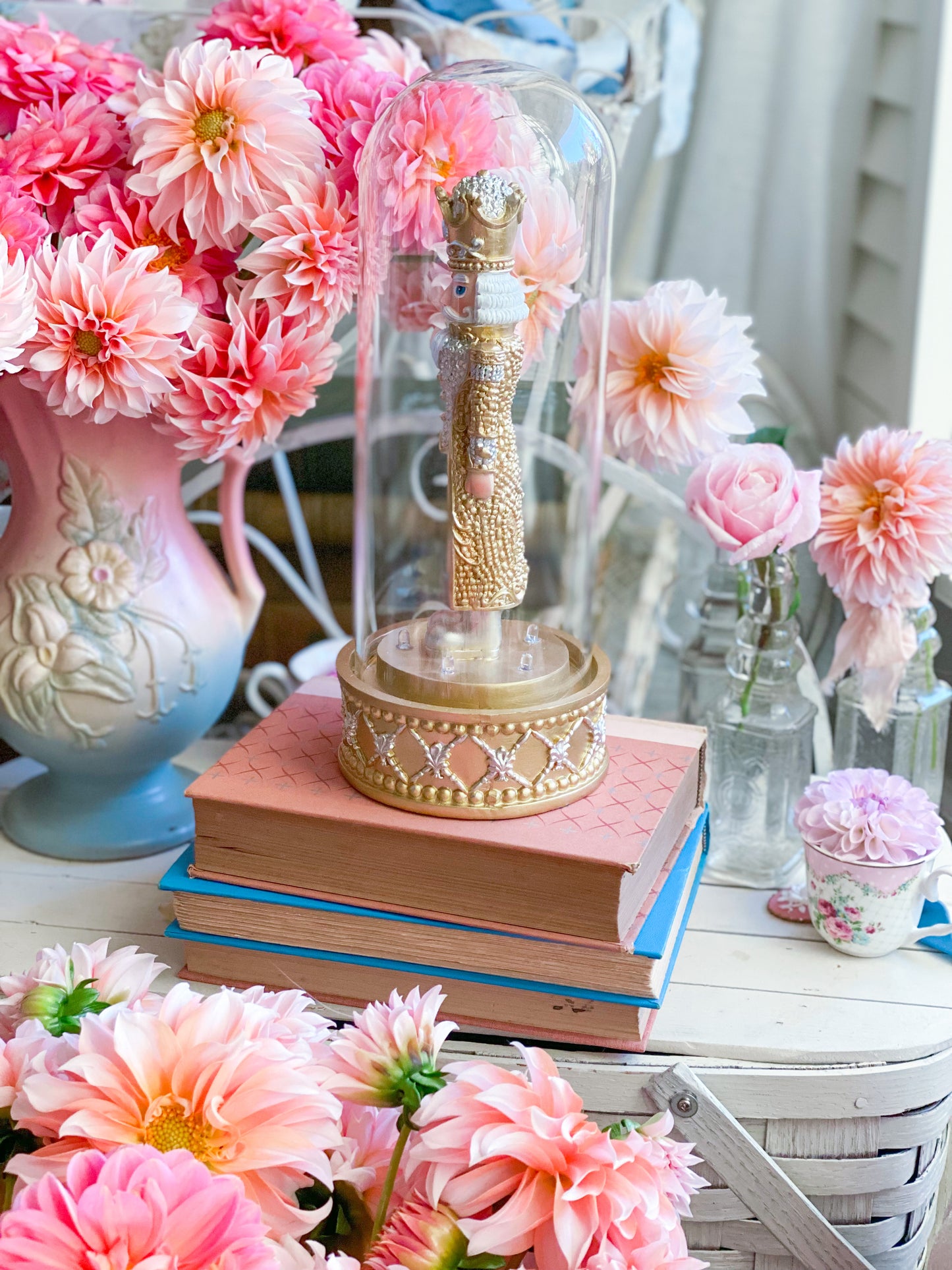 Gold LED light up Nutcracker Cloche