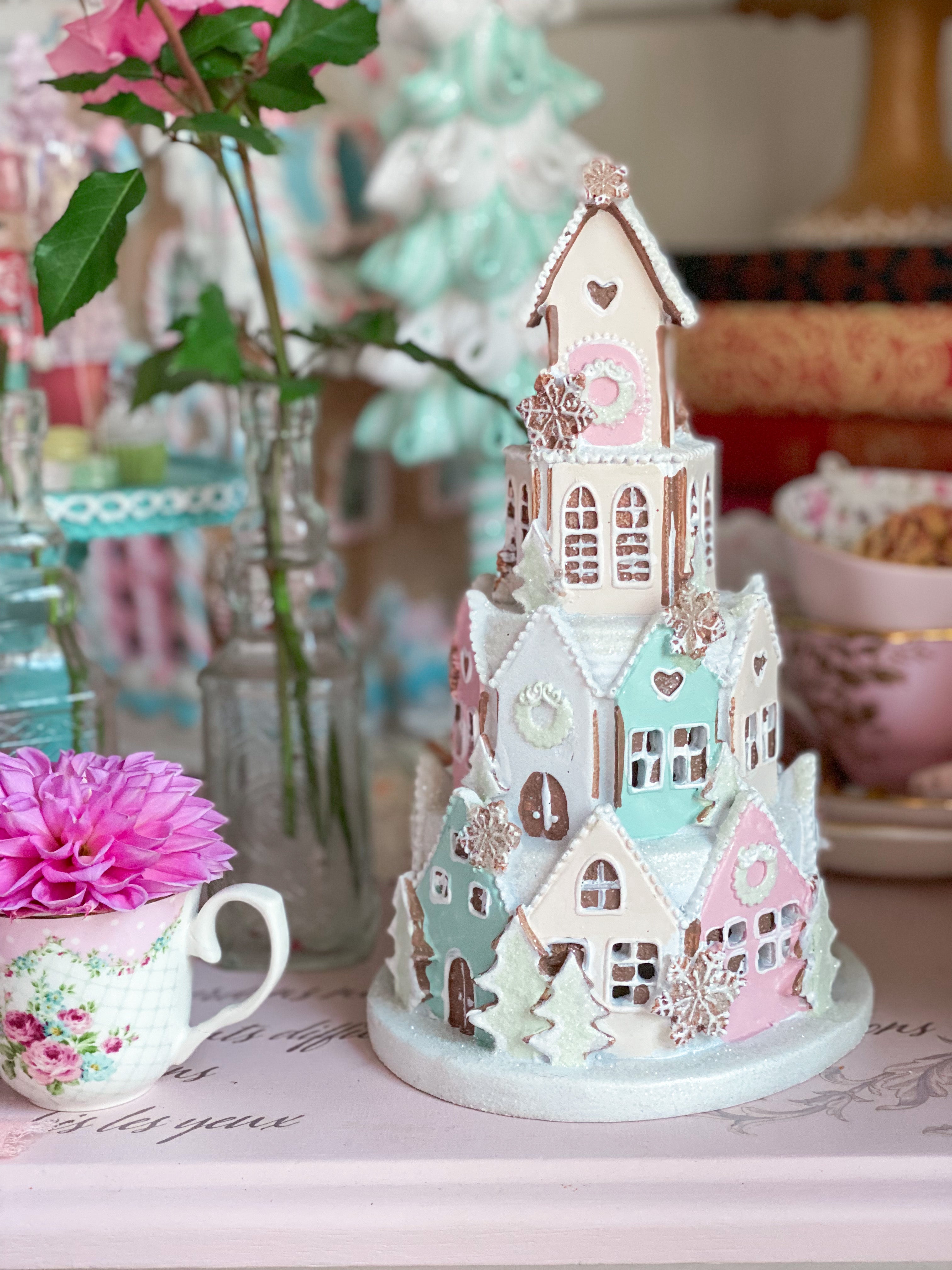 Pastel Gingerbread Led 2024 Sugar Castle