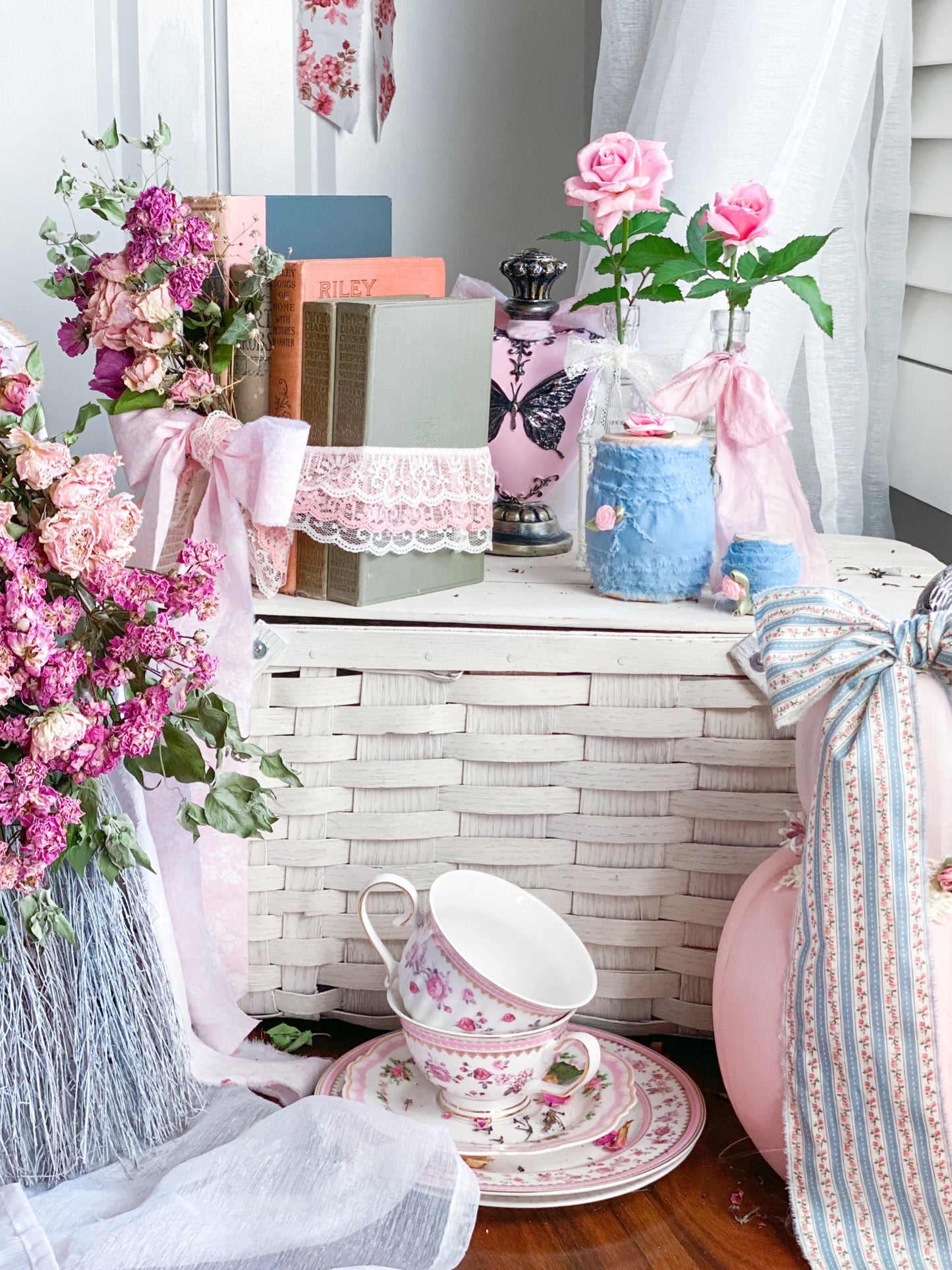 Blush Pink and Grey Autumn Romance 5 Book Barton Cottage Set