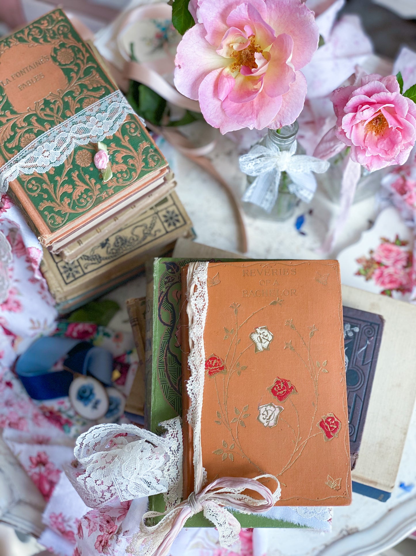 Harvest Romance 3 Book Chesnut, Green and Pumpkin Floral Barton Cottage Set