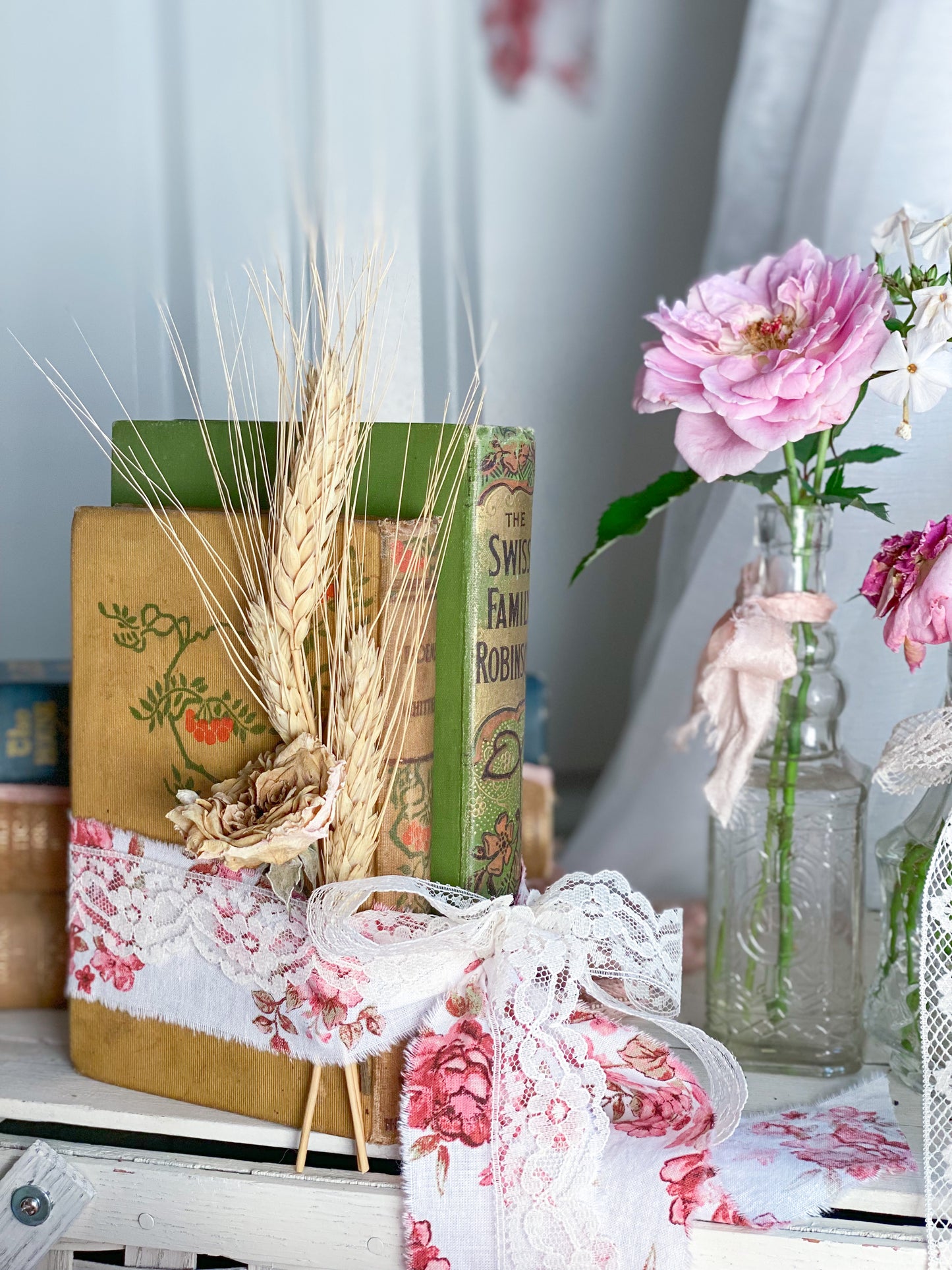 Harvest Romance 3 Book Chesnut, Green and Pumpkin Floral Barton Cottage Set