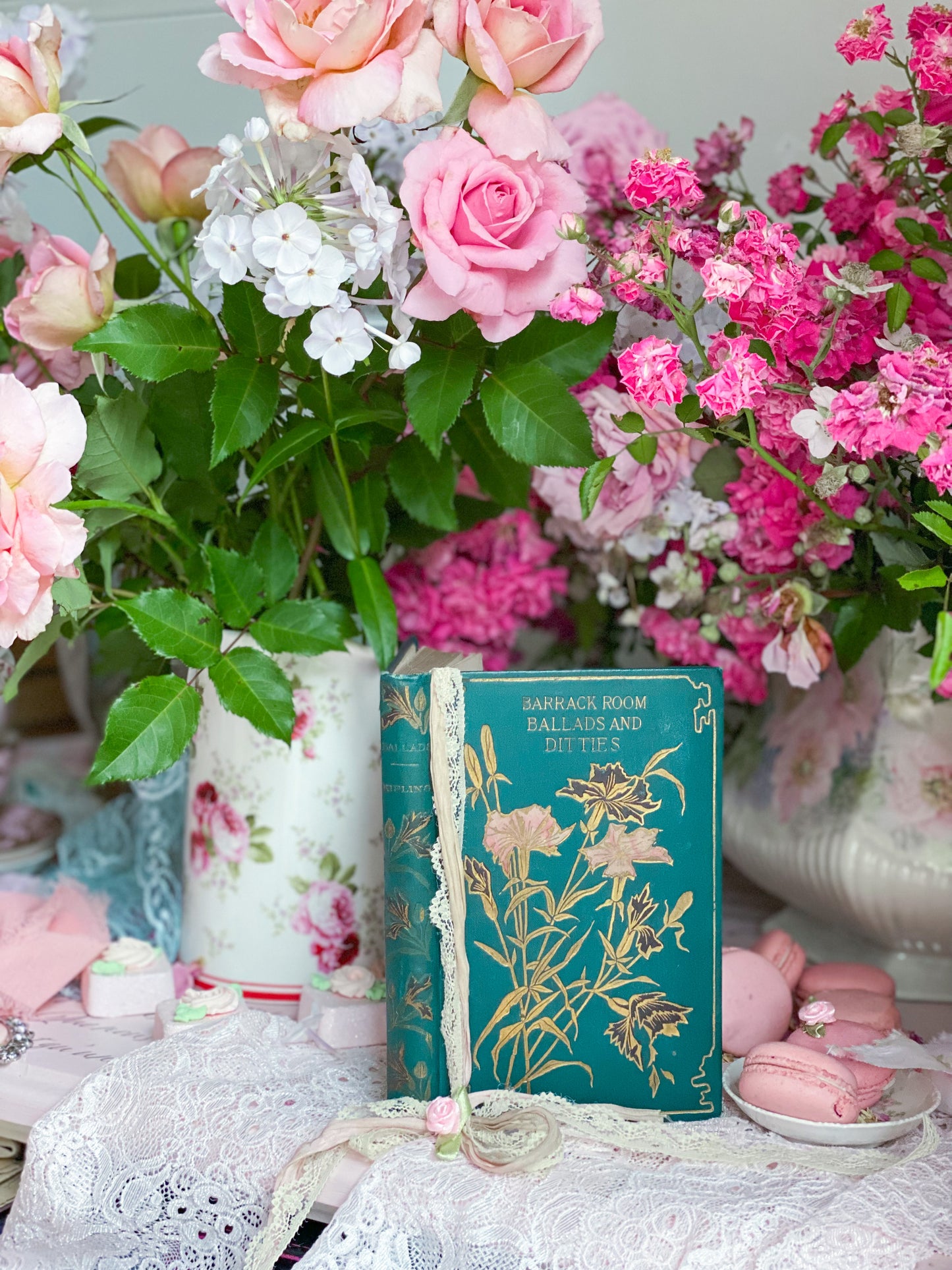 Barrack Room Ballads and Ditties - HTF floral cover