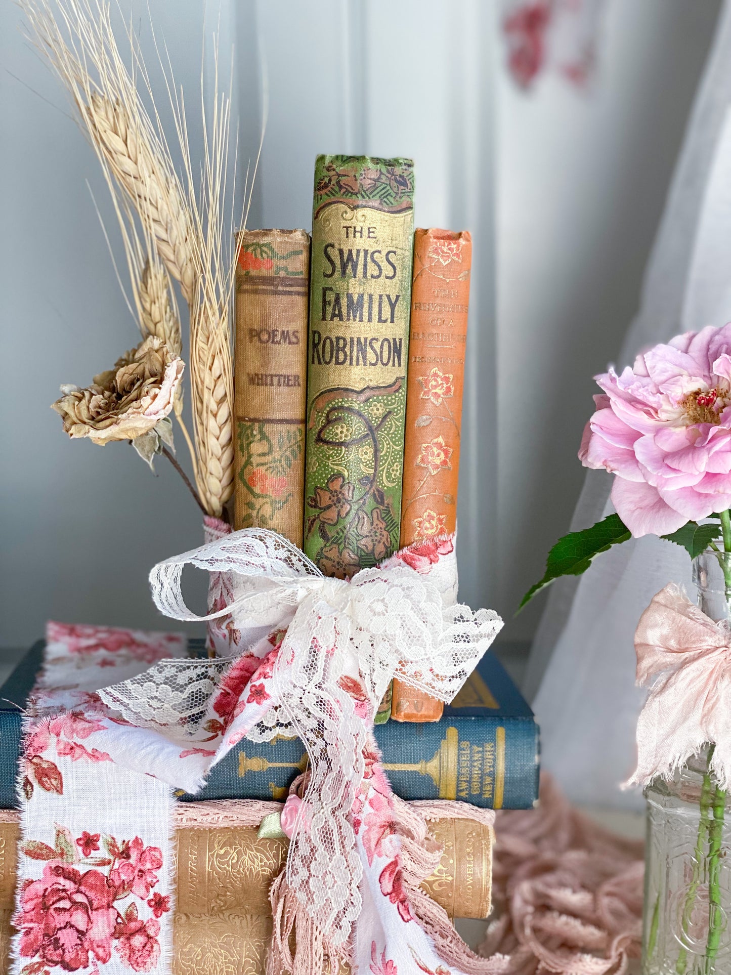 Harvest Romance 3 Book Chesnut, Green and Pumpkin Floral Barton Cottage Set