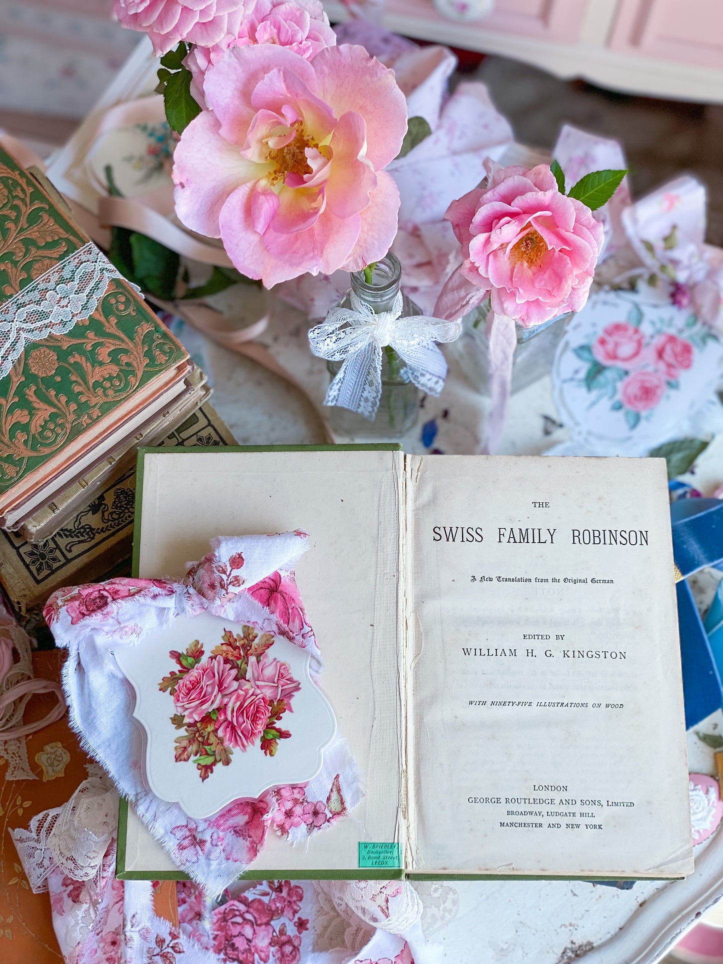 Harvest Romance 3 Book Chesnut, Green and Pumpkin Floral Barton Cottage Set