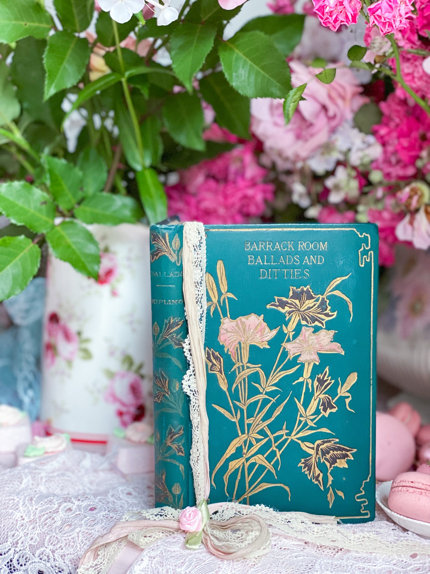 Barrack Room Ballads and Ditties - HTF floral cover