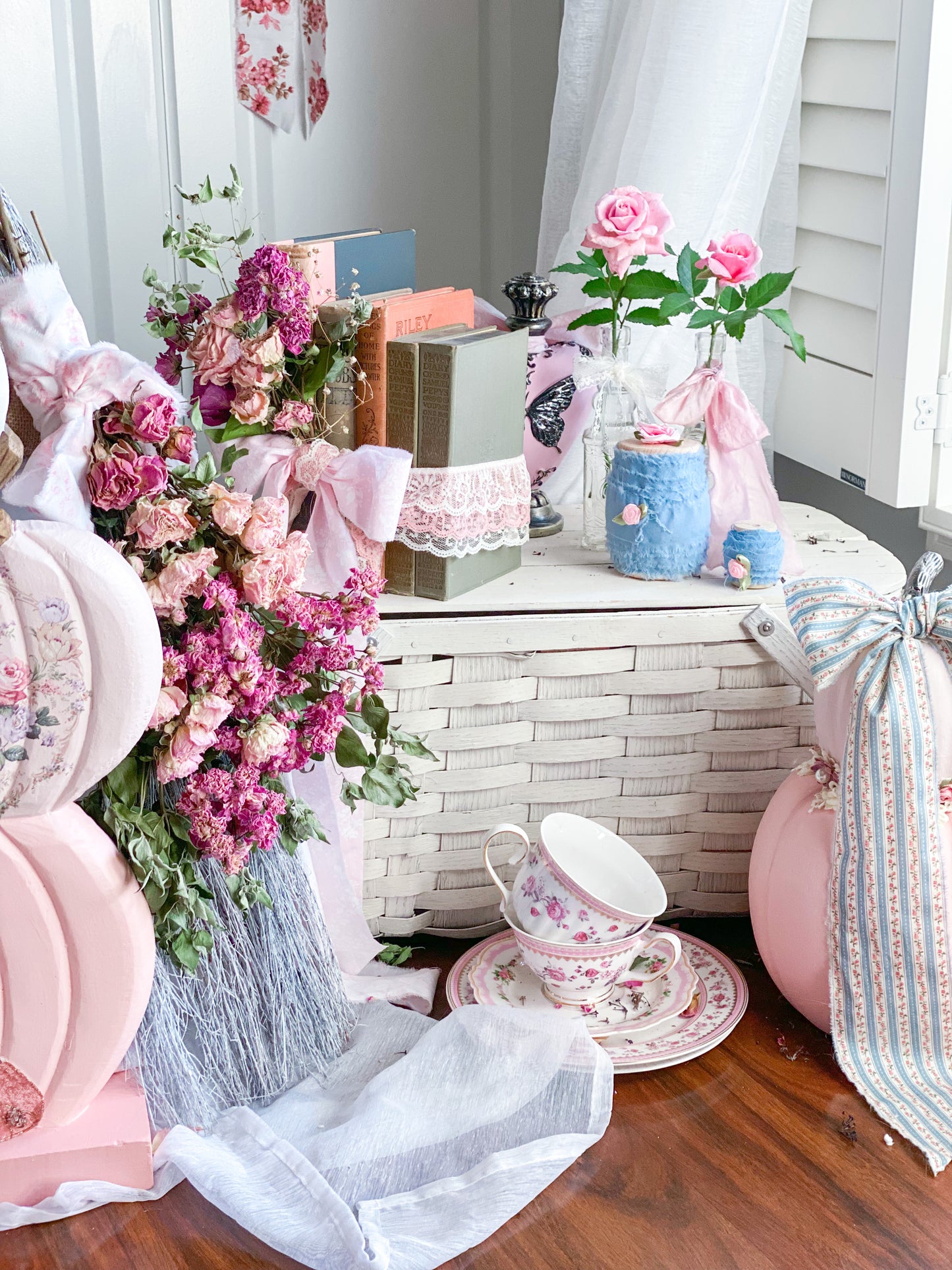 Blush Pink and Grey Autumn Romance 5 Book Barton Cottage Set