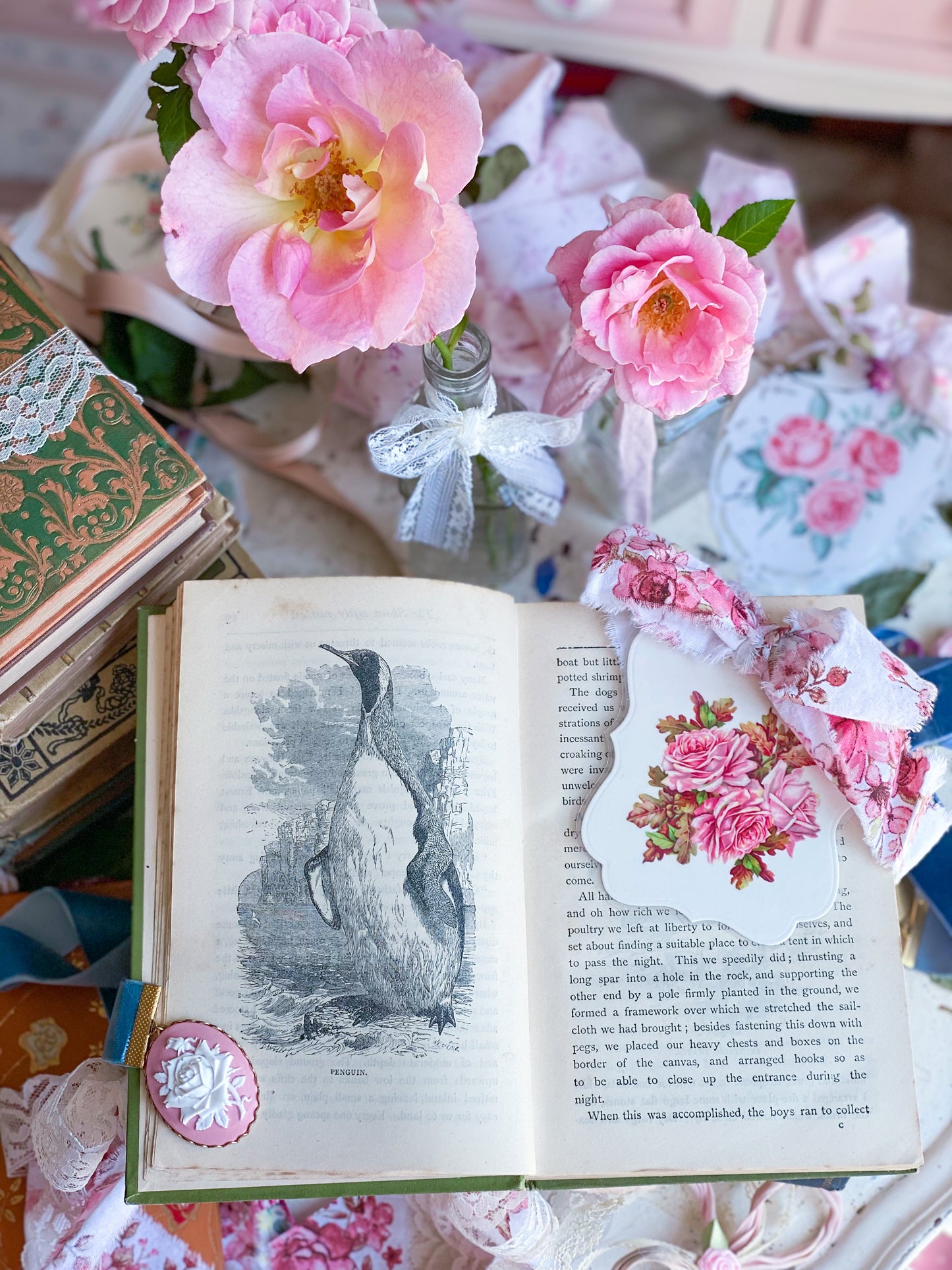 Harvest Romance 3 Book Chesnut, Green and Pumpkin Floral Barton Cottage Set