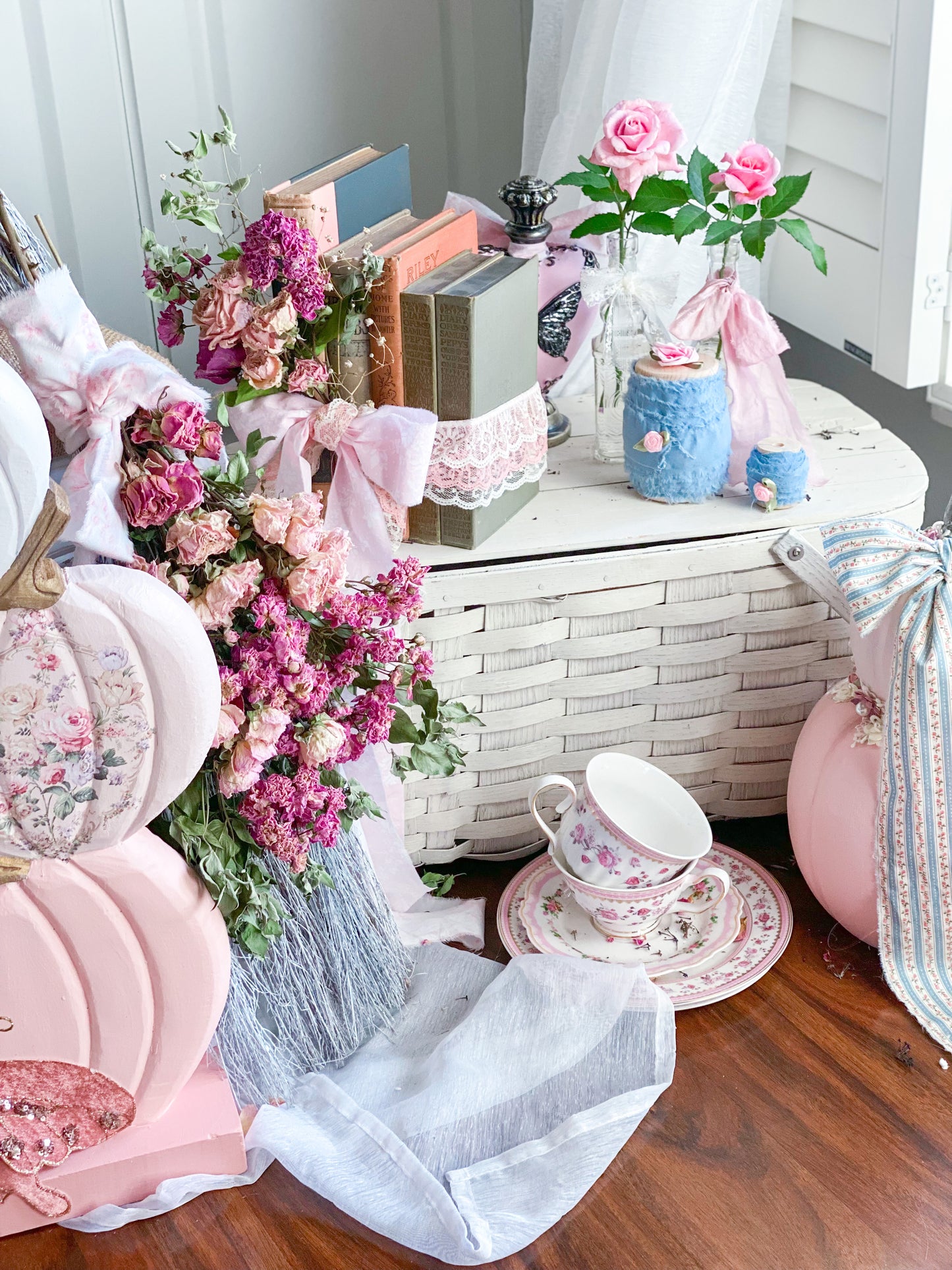 Blush Pink and Grey Autumn Romance 5 Book Barton Cottage Set