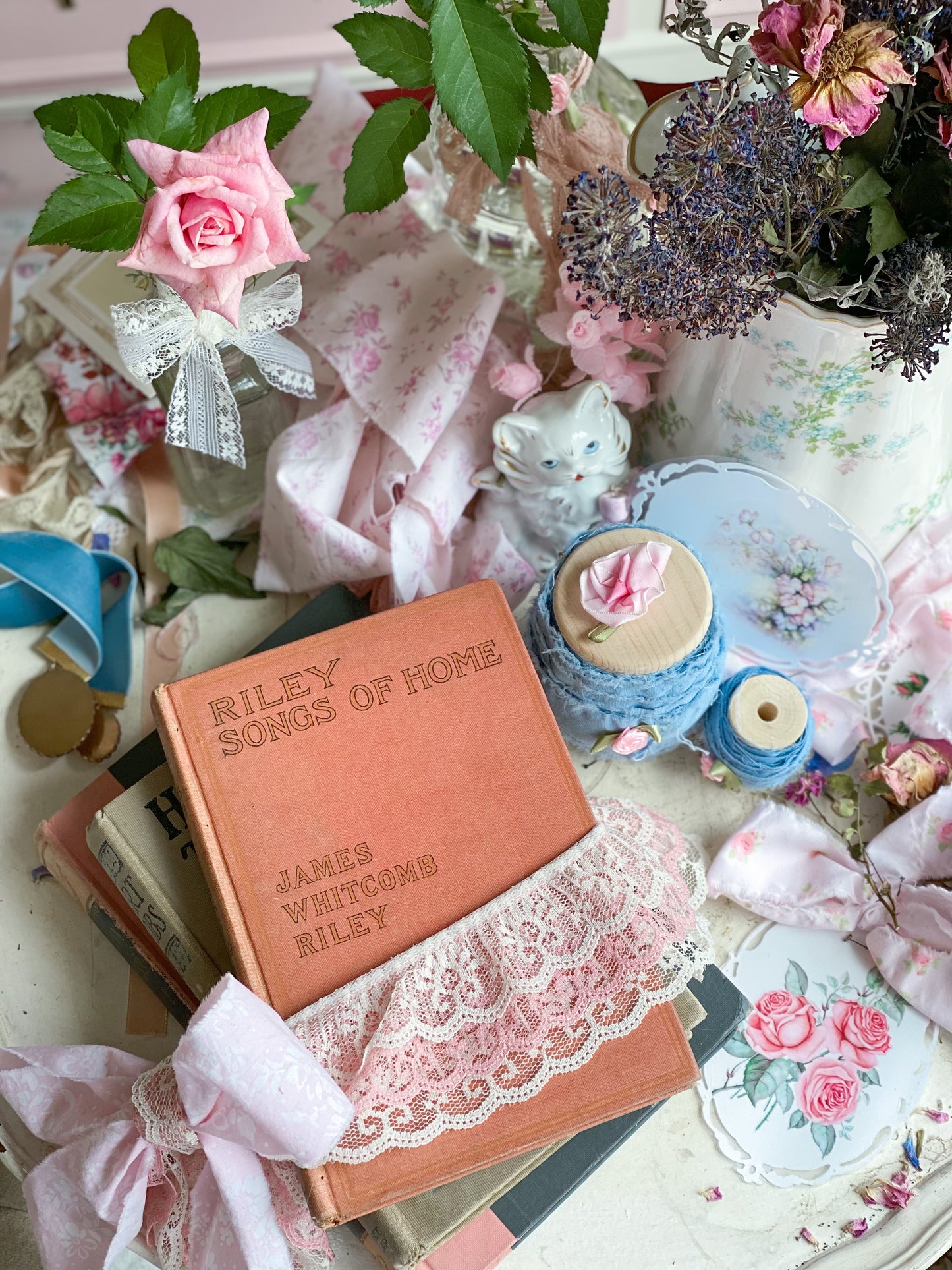 Blush Pink and Grey Autumn Romance 5 Book Barton Cottage Set