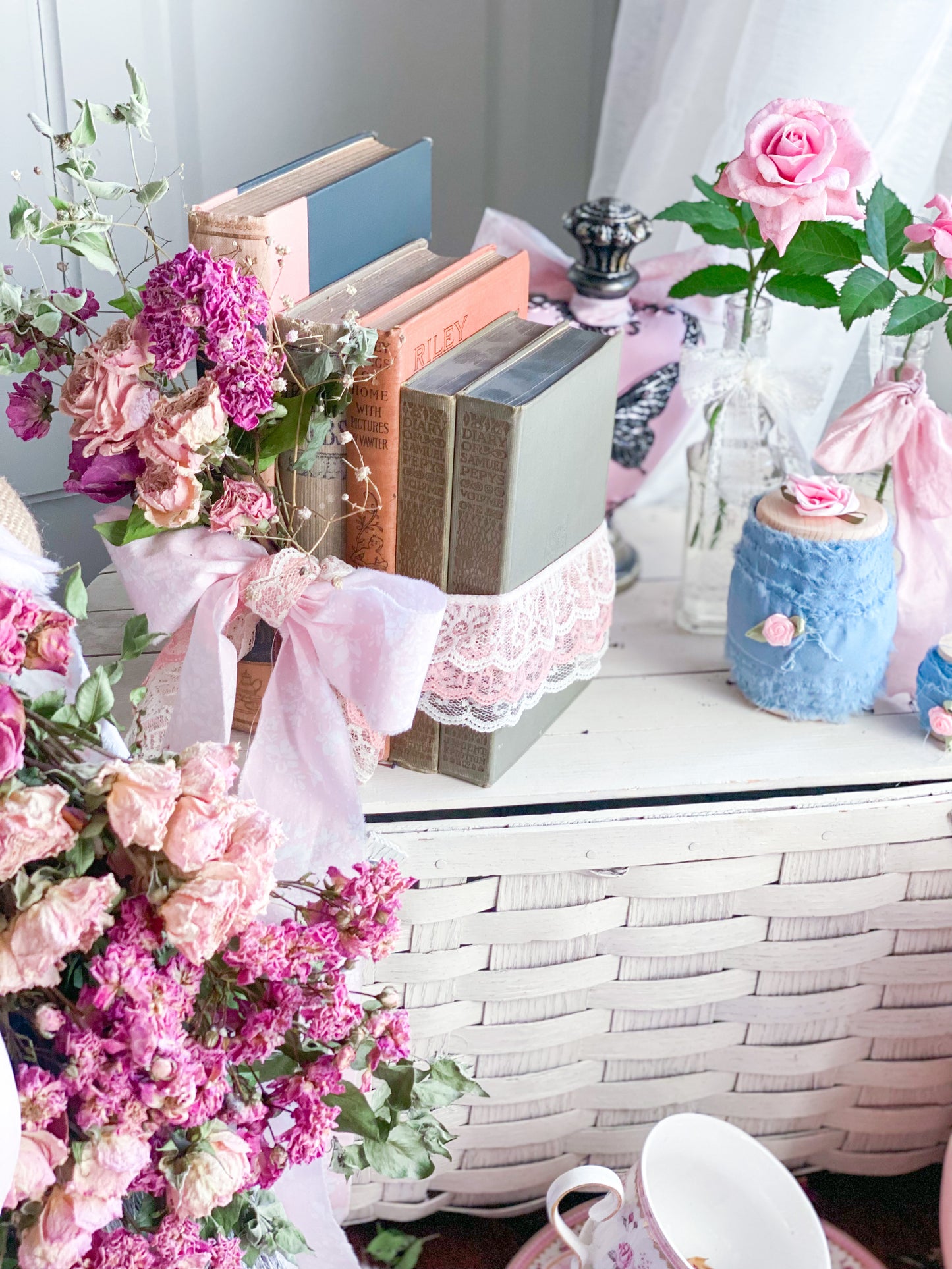 Blush Pink and Grey Autumn Romance 5 Book Barton Cottage Set
