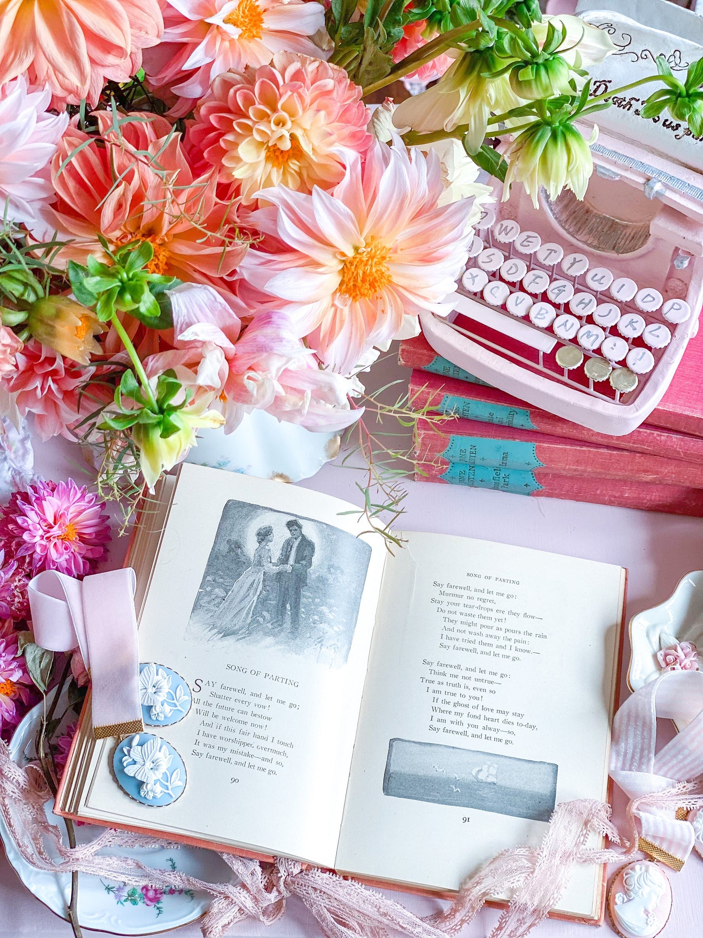 Blush Pink and Grey Autumn Romance 5 Book Barton Cottage Set