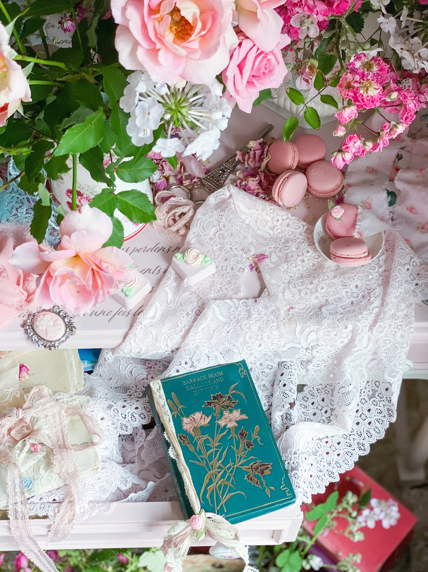 Barrack Room Ballads and Ditties - HTF floral cover
