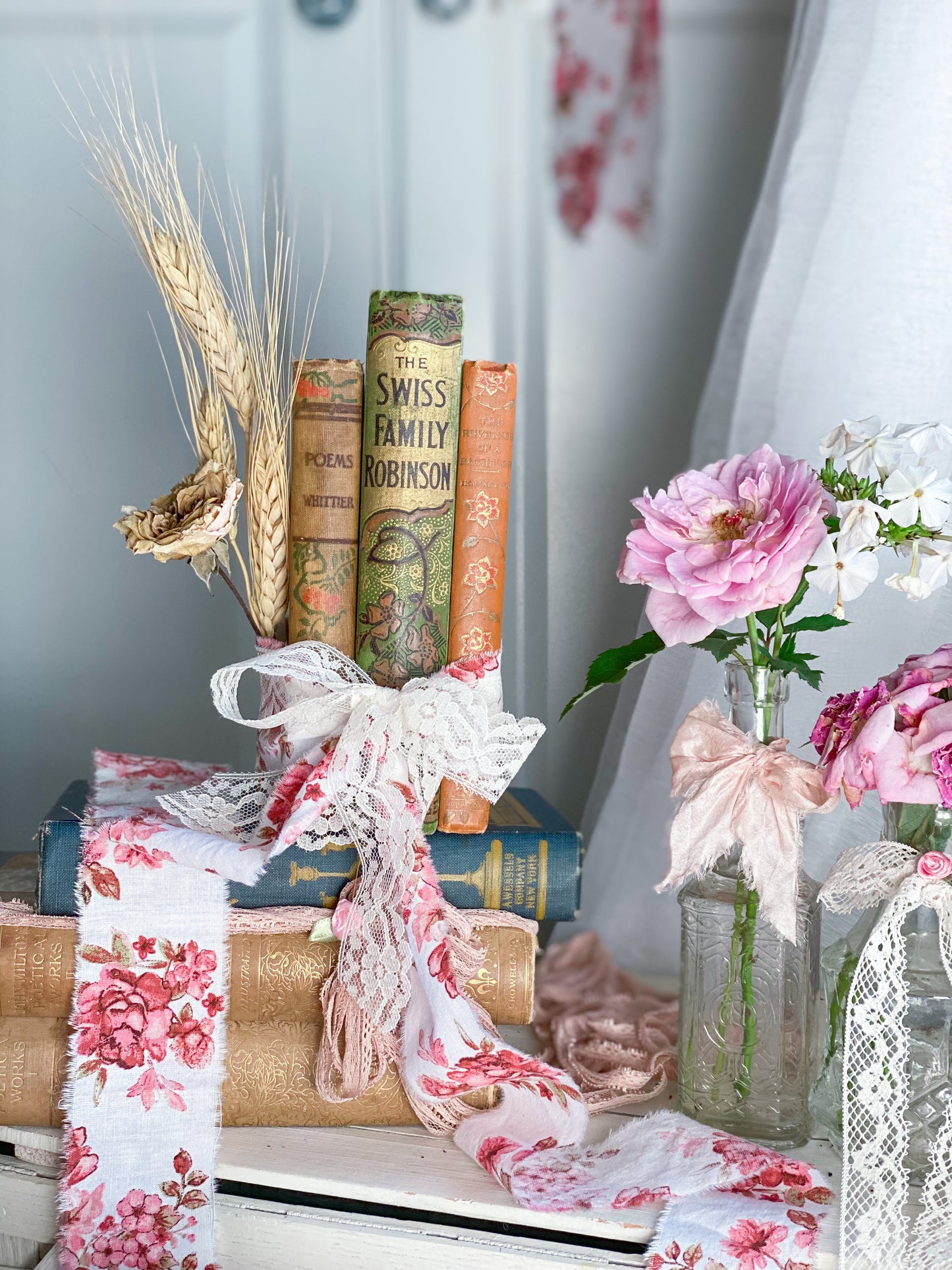 Harvest Romance 3 Book Chesnut, Green and Pumpkin Floral Barton Cottage Set