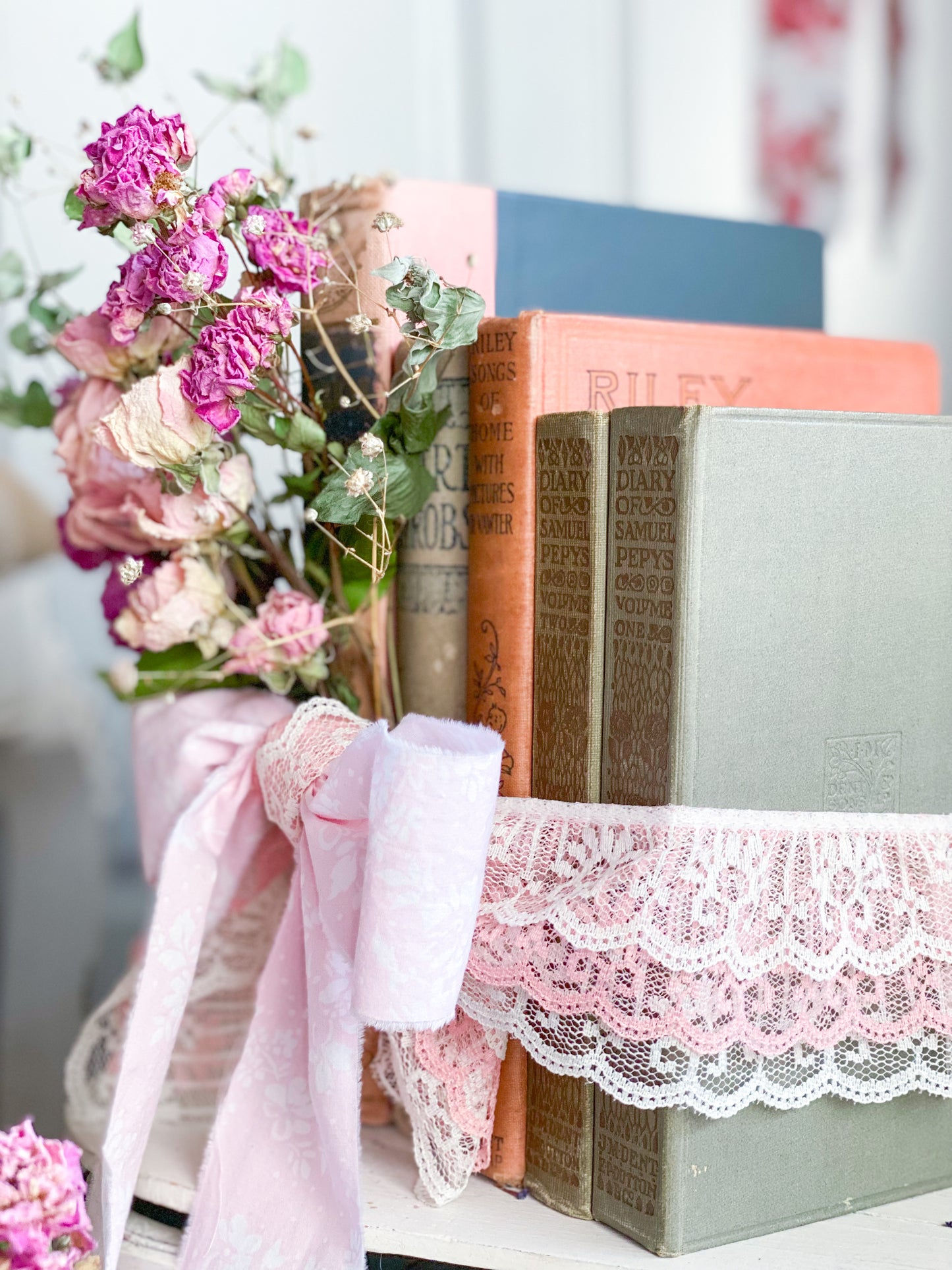 Blush Pink and Grey Autumn Romance 5 Book Barton Cottage Set