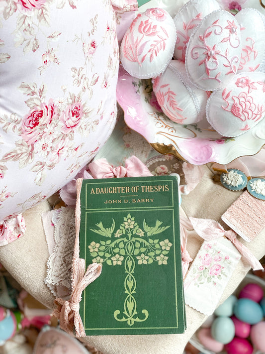 A Daughter of Thespis - First Edition - Green floral cover
