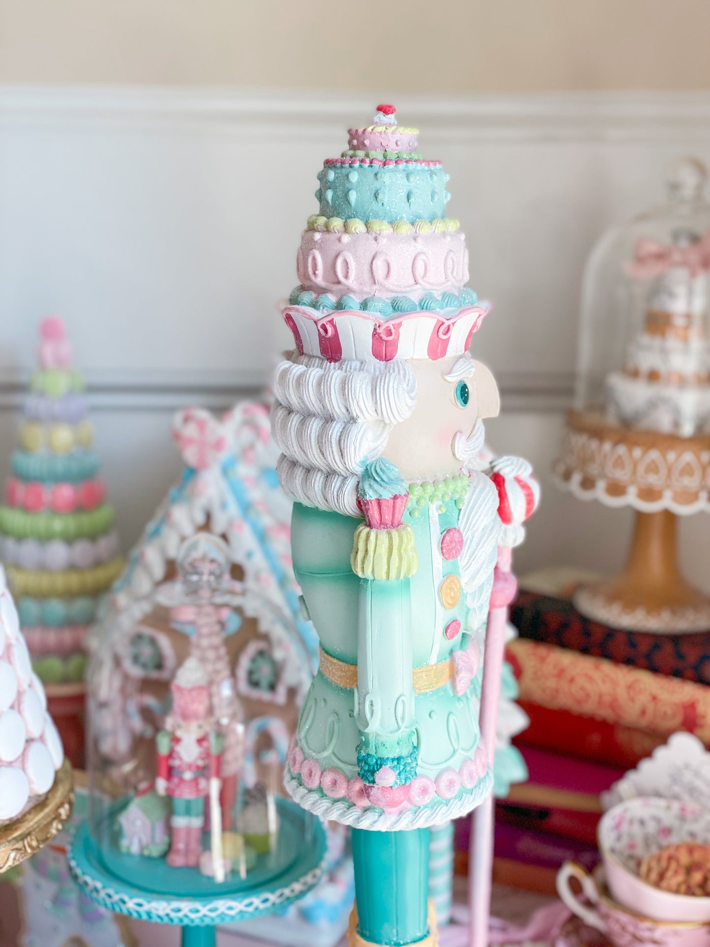 Multicolored Pastel Large Candy Land Nutcracker