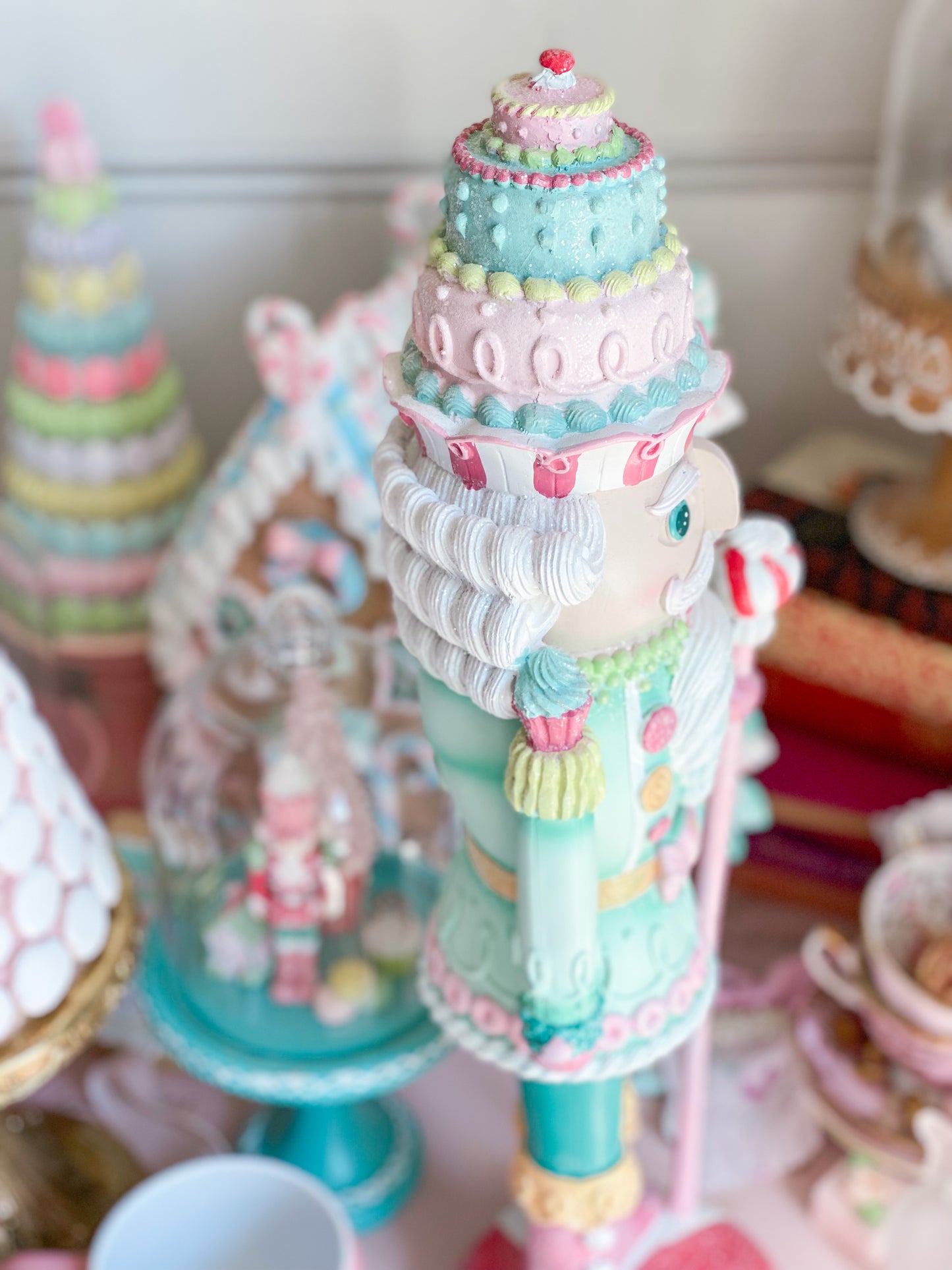 Multicolored Pastel Large Candy Land Nutcracker