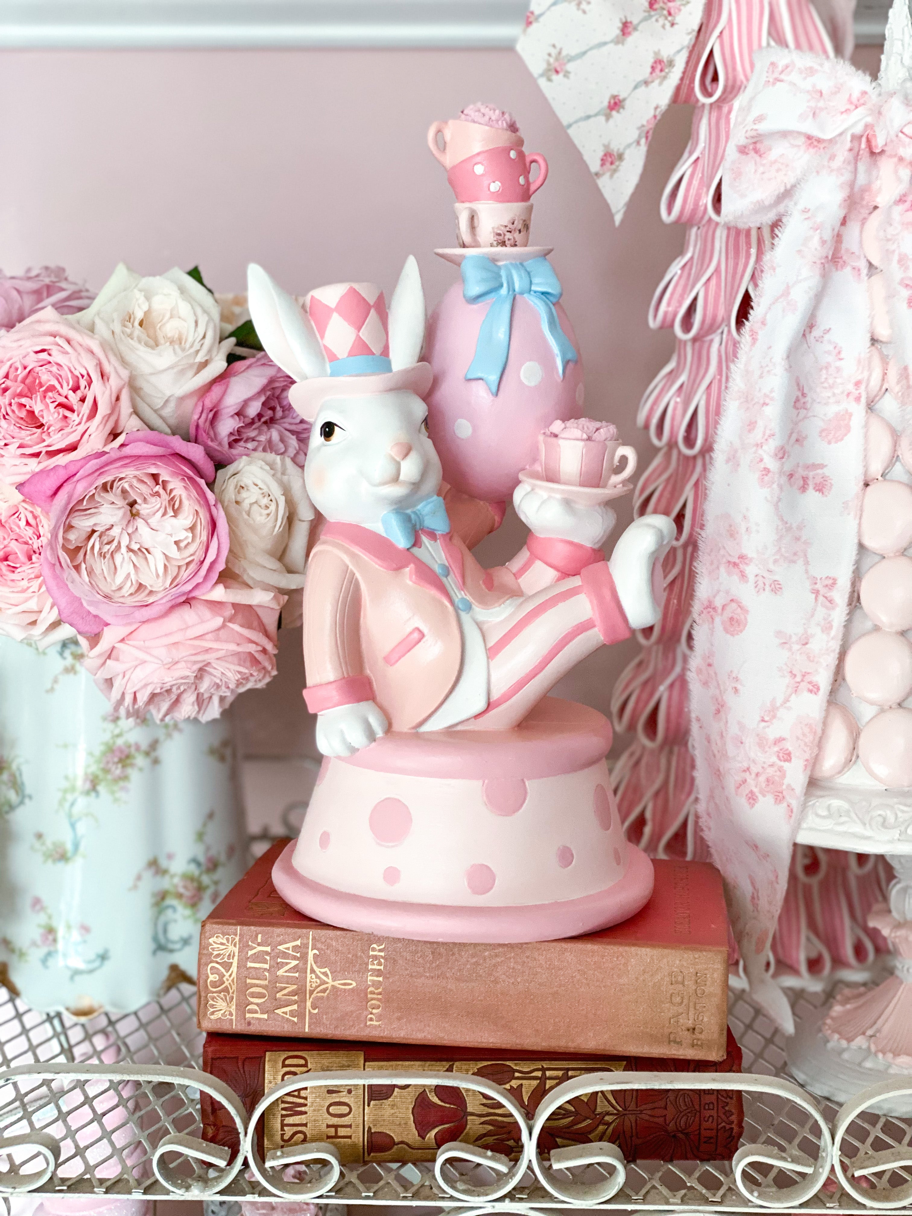 Tiered Pastel Pink and Blue Easter Egg Bunny store Cake