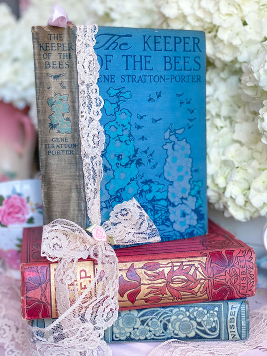First Edition The Keeper of the Bees with Blue Floral Cover