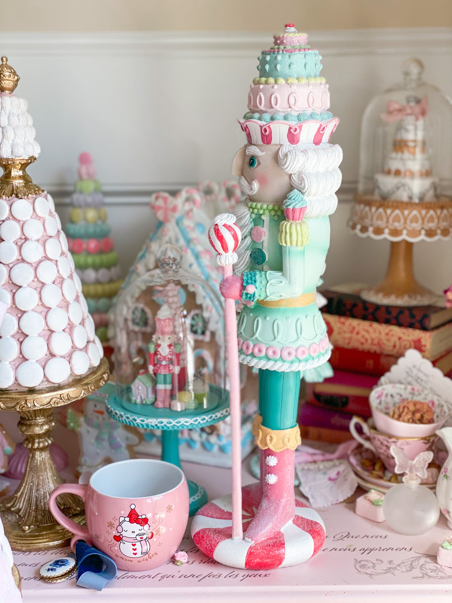 Multicolored Pastel Large Candy Land Nutcracker