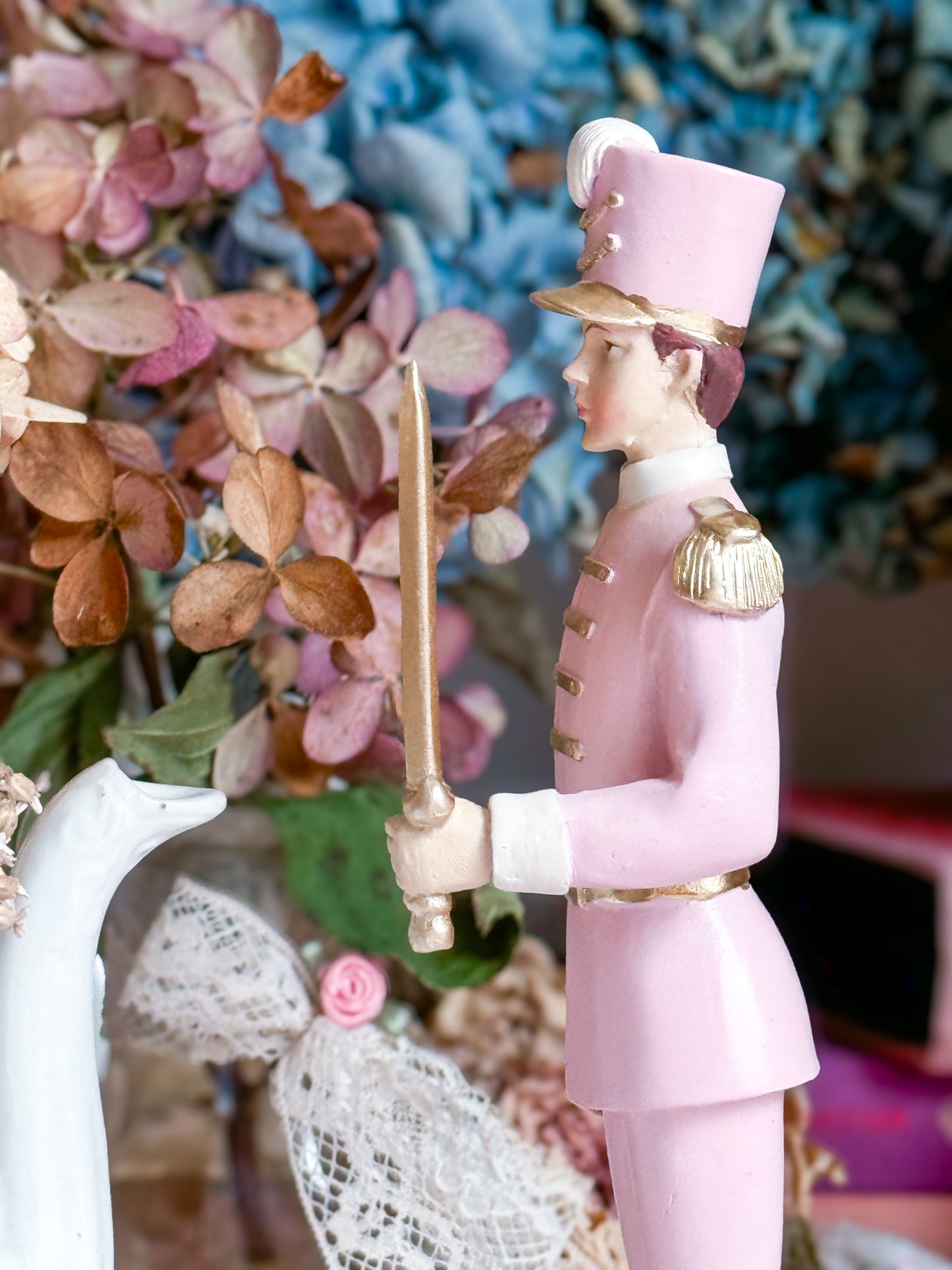 Pink Balletcore Soldier Figurine from The Nutcracker