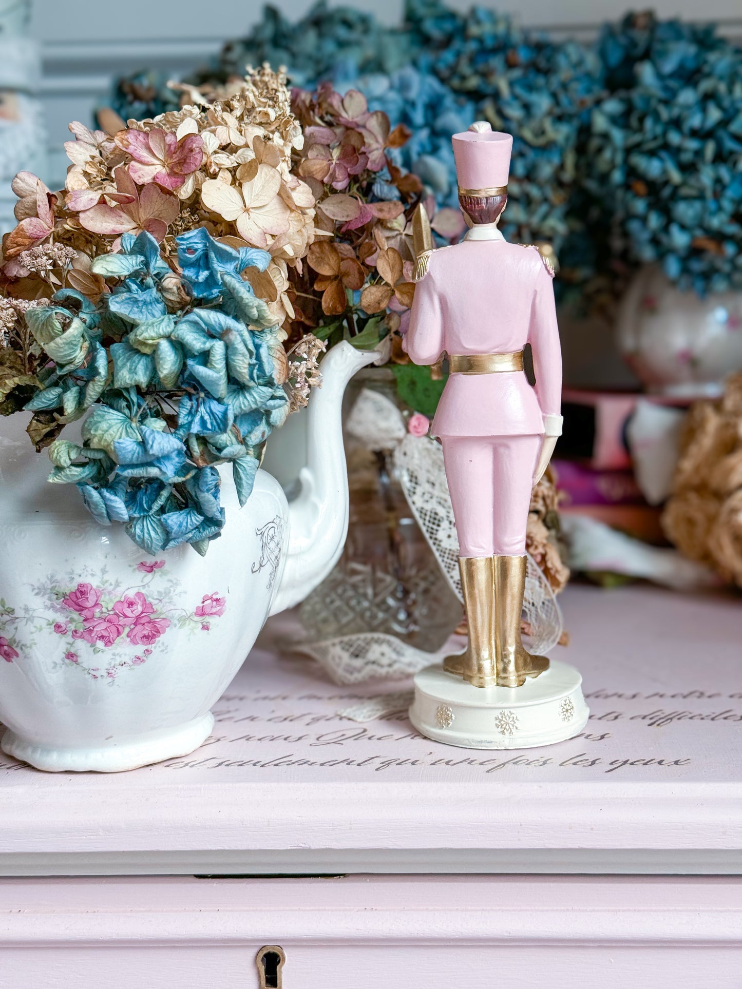 Pink Balletcore Soldier Figurine from The Nutcracker