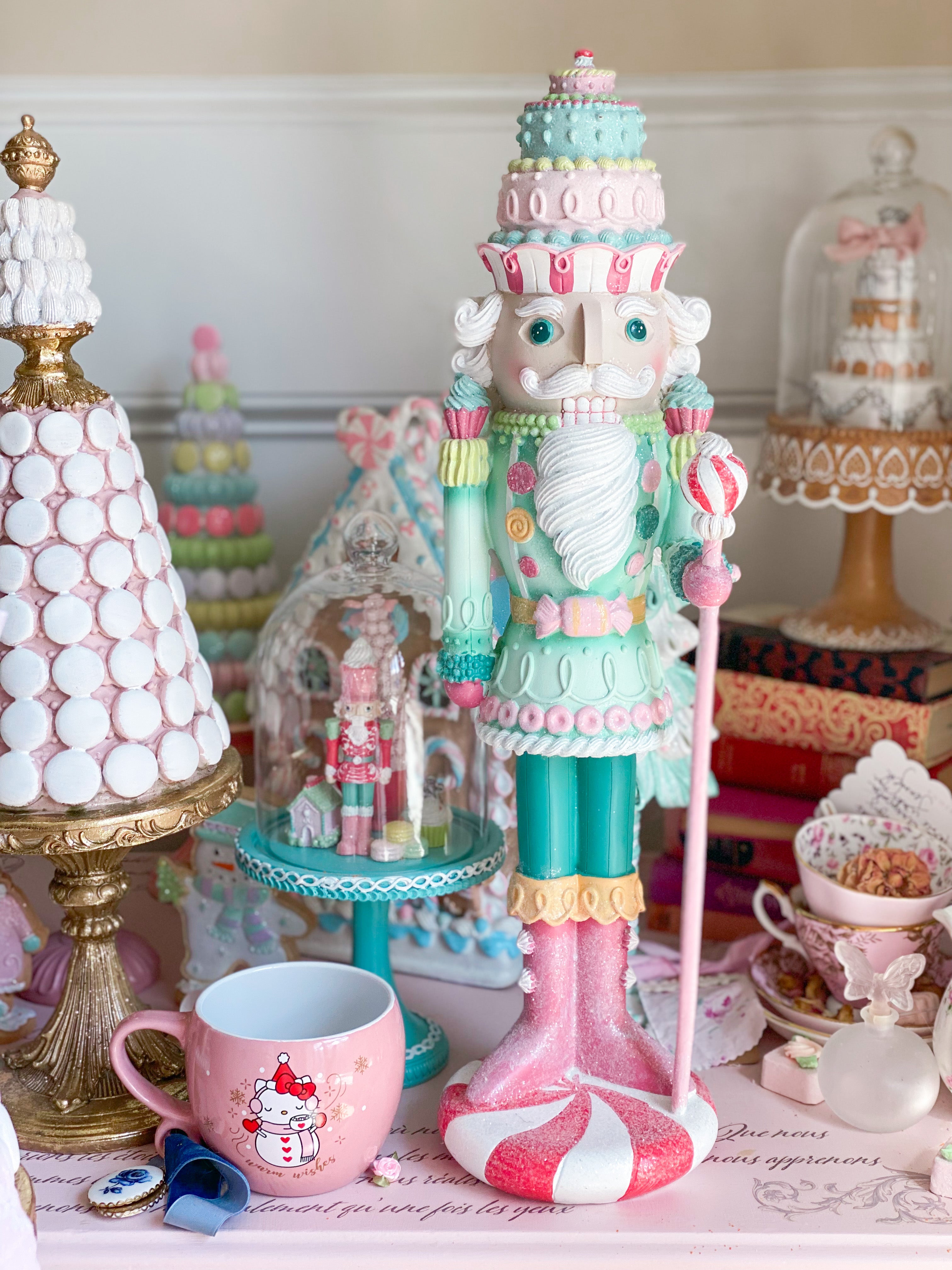 Pink candy nutcrackers offers pastel cupcake Nutcracker