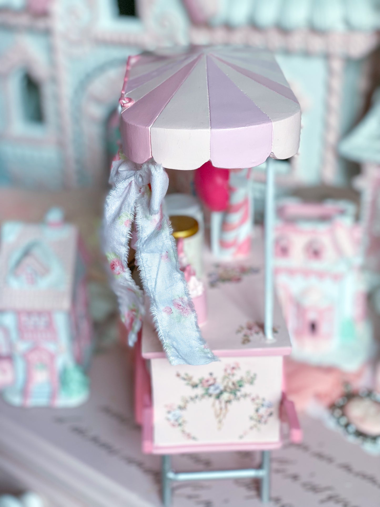 Bespoke Pastel Pink Valentine’s Day Cart Glow-Up Commission