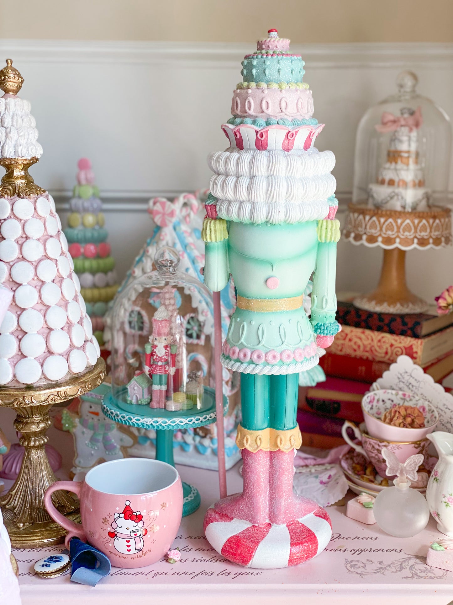 Multicolored Pastel Large Candy Land Nutcracker