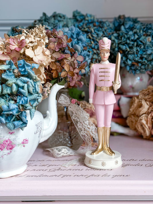 Pink Balletcore Soldier Figurine from The Nutcracker