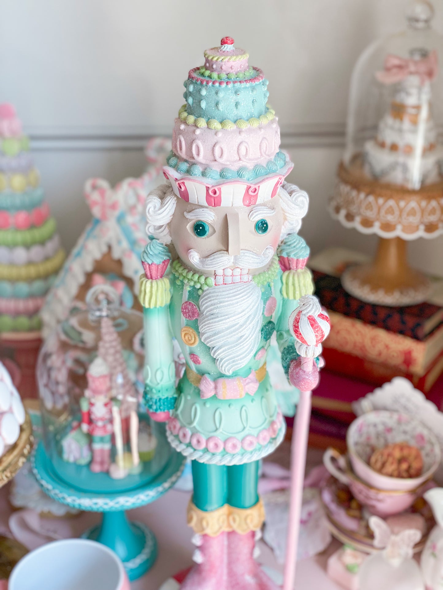 Multicolored Pastel Large Candy Land Nutcracker