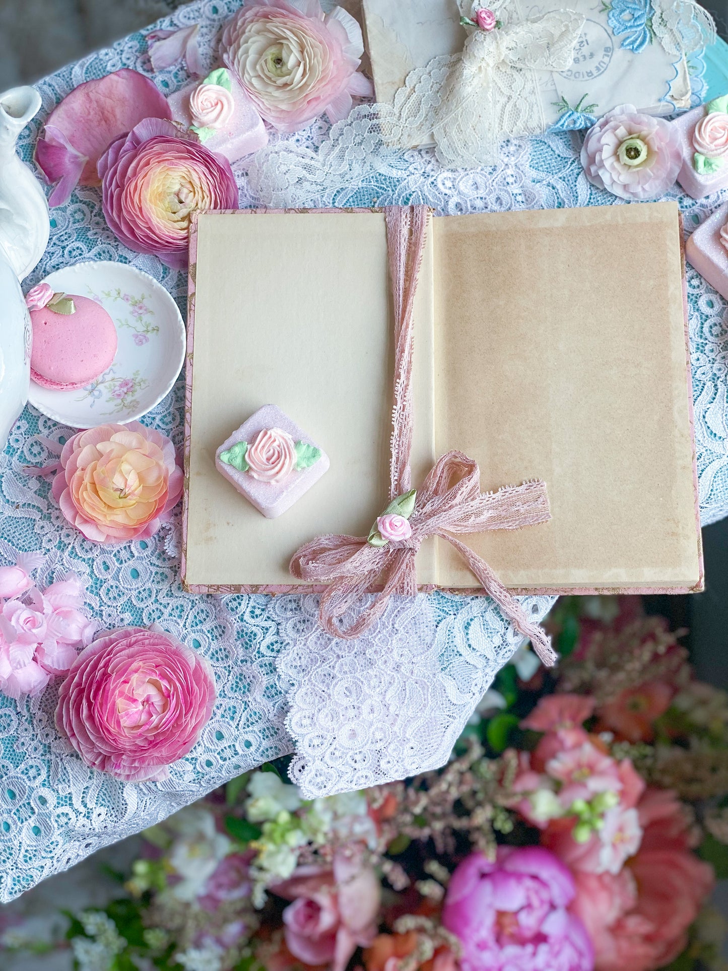 A mi madre - Libro de regalos rosa y dorado para el día de la madre