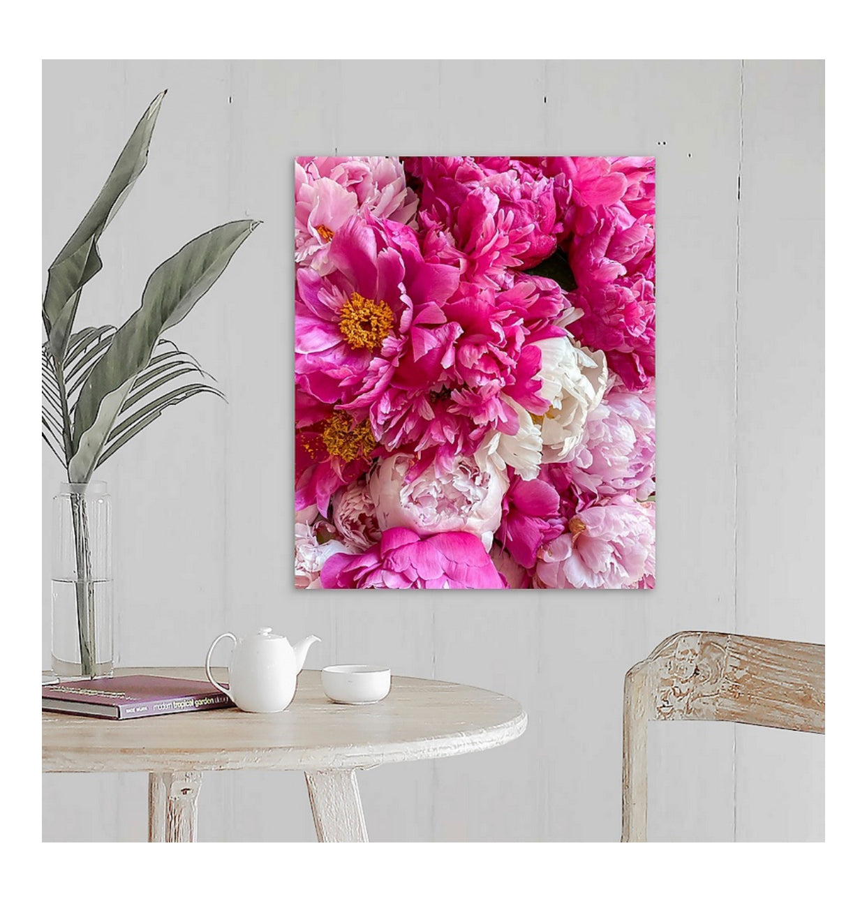 Lienzo envuelto en galería Open Pink Peonies