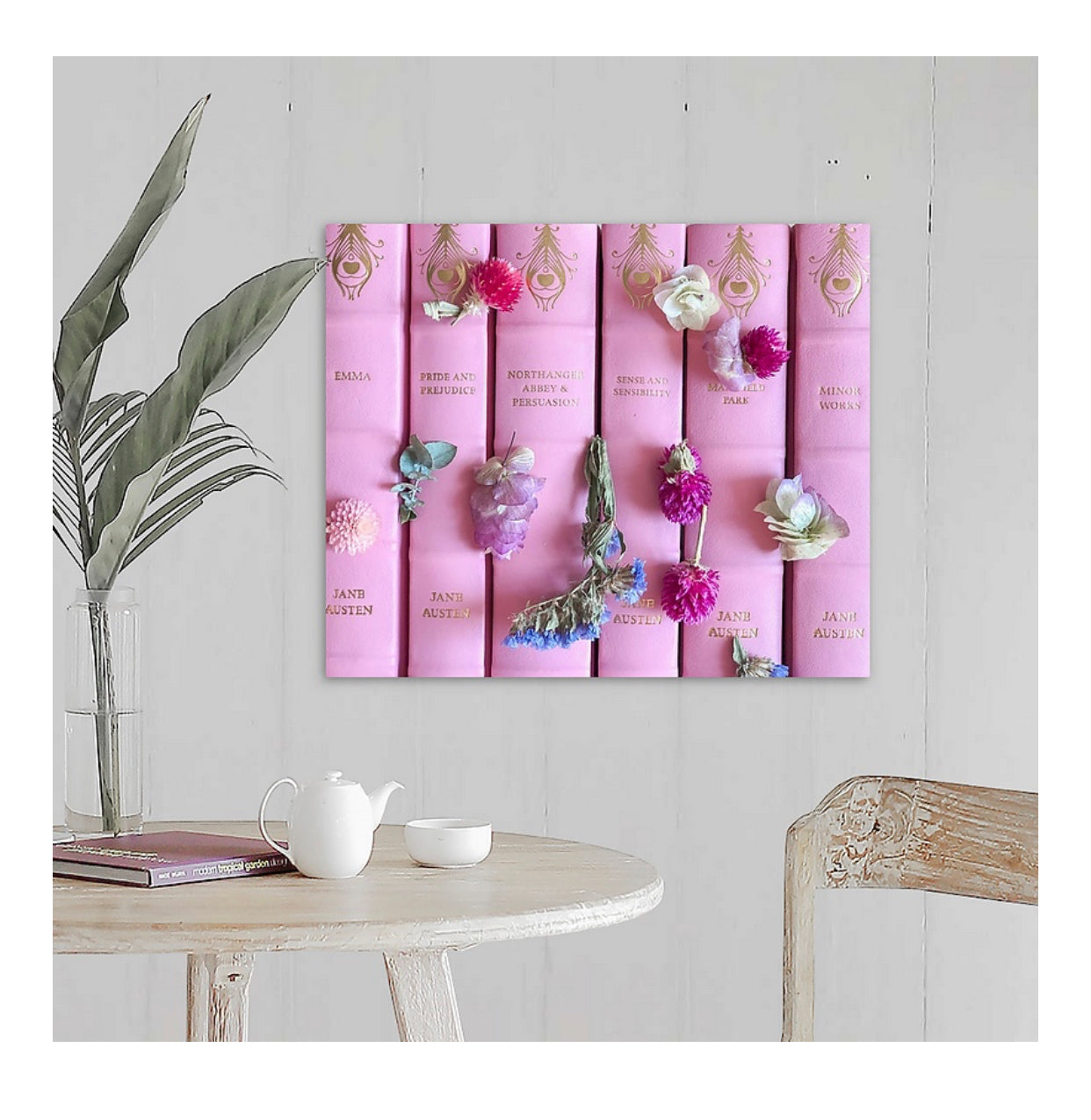 Rosa Leder Jane Austen Books Gallery Wrapped Canvas