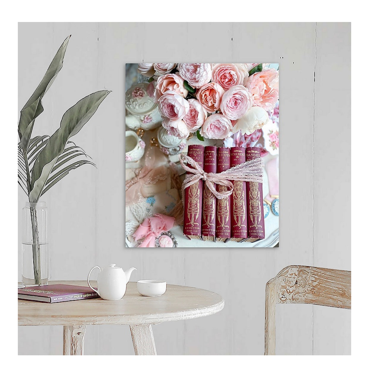 Master Musicians with pink roses Gallery Wrapped Canvas