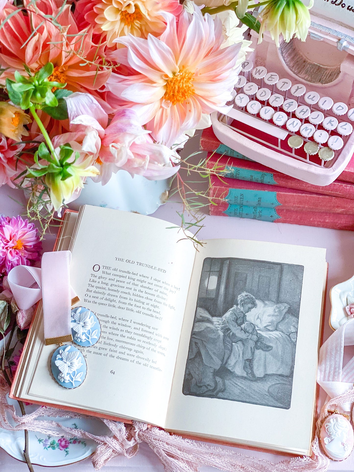 Blush Pink and Grey Autumn Romance 5 Book Barton Cottage Set