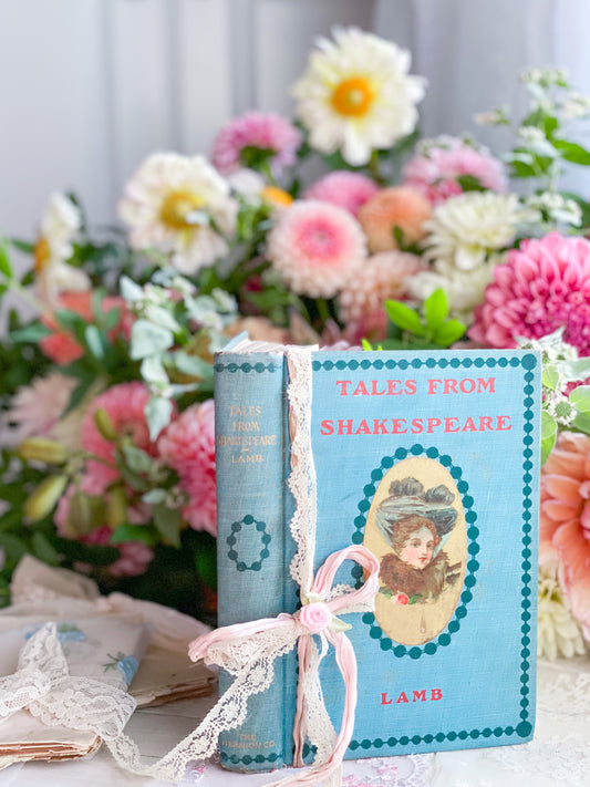 Tales from Shakespeare with Blue Floral Cover