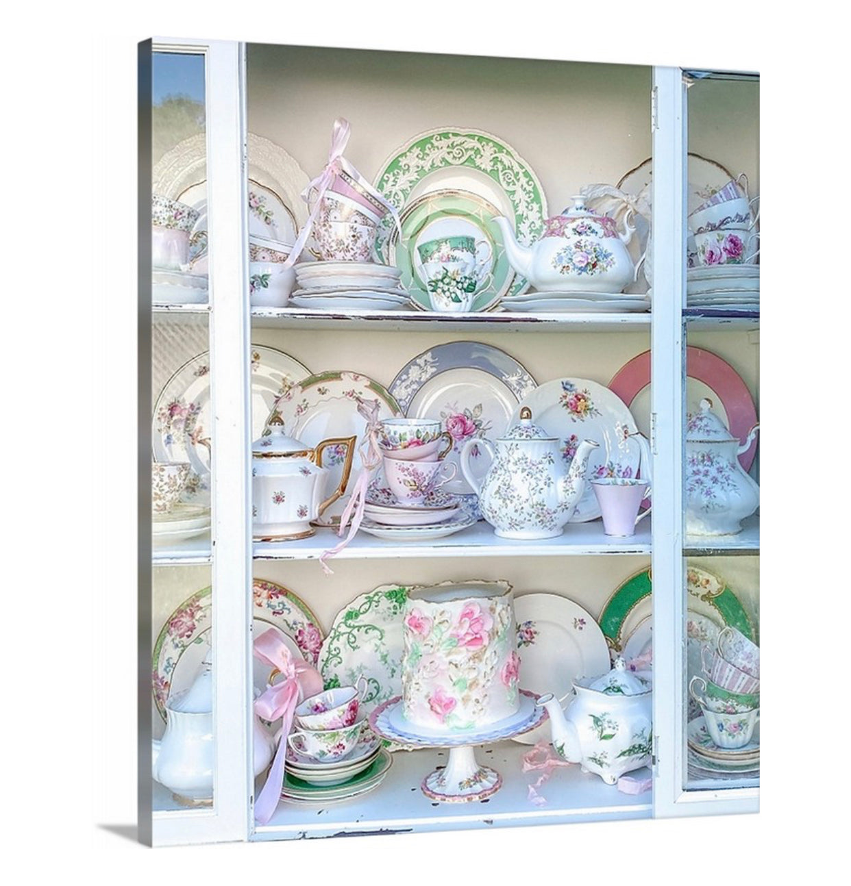 Spring China Hutch Gallery Wrapped Canvas