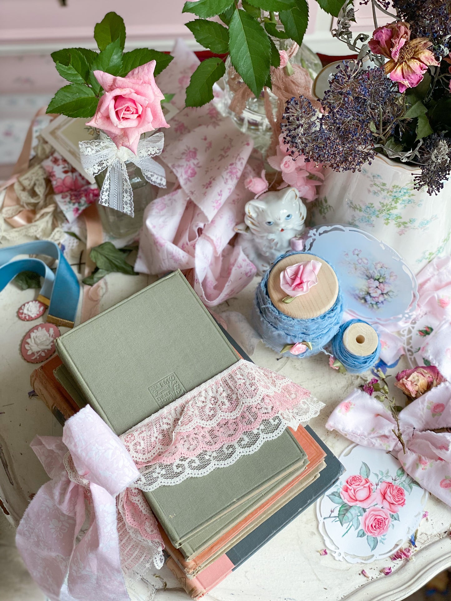 Blush Pink and Grey Autumn Romance 5 Book Barton Cottage Set