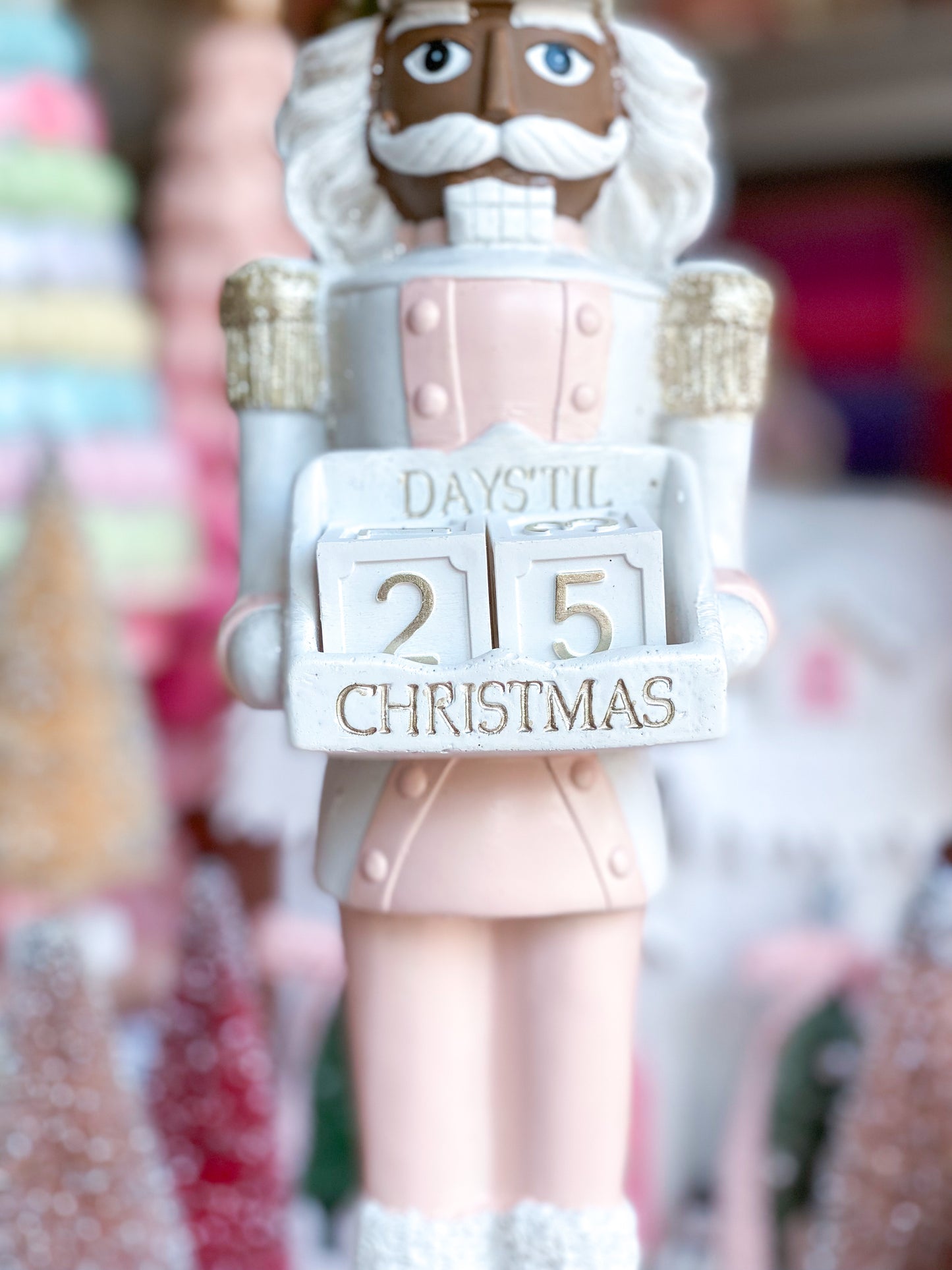 Pink and Gold Countdown to Christmas Nutcracker