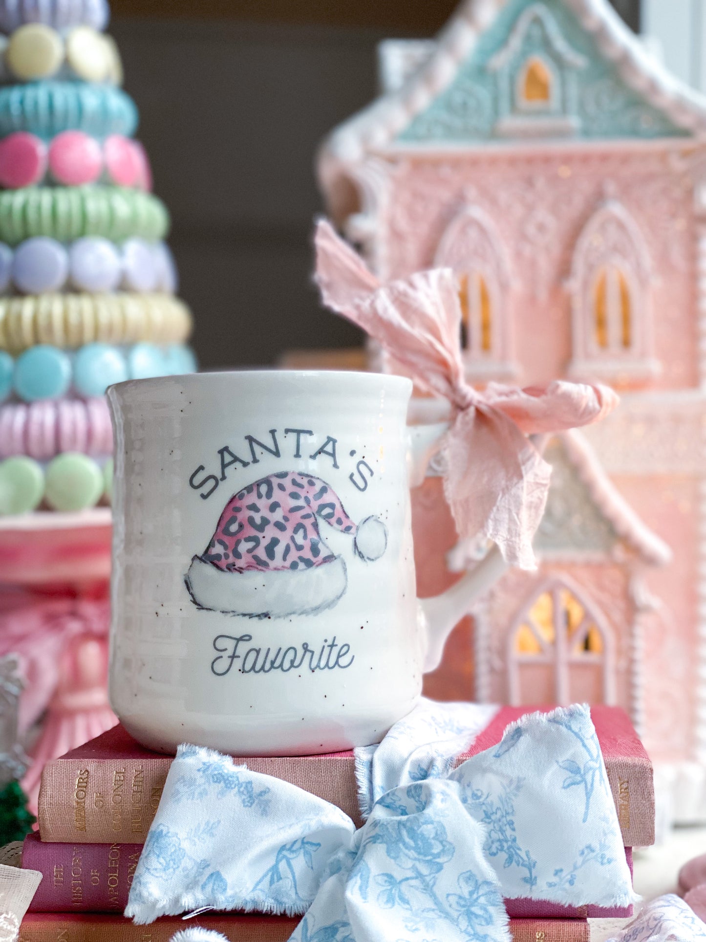 Pink “Santa’s Favorite” Mug
