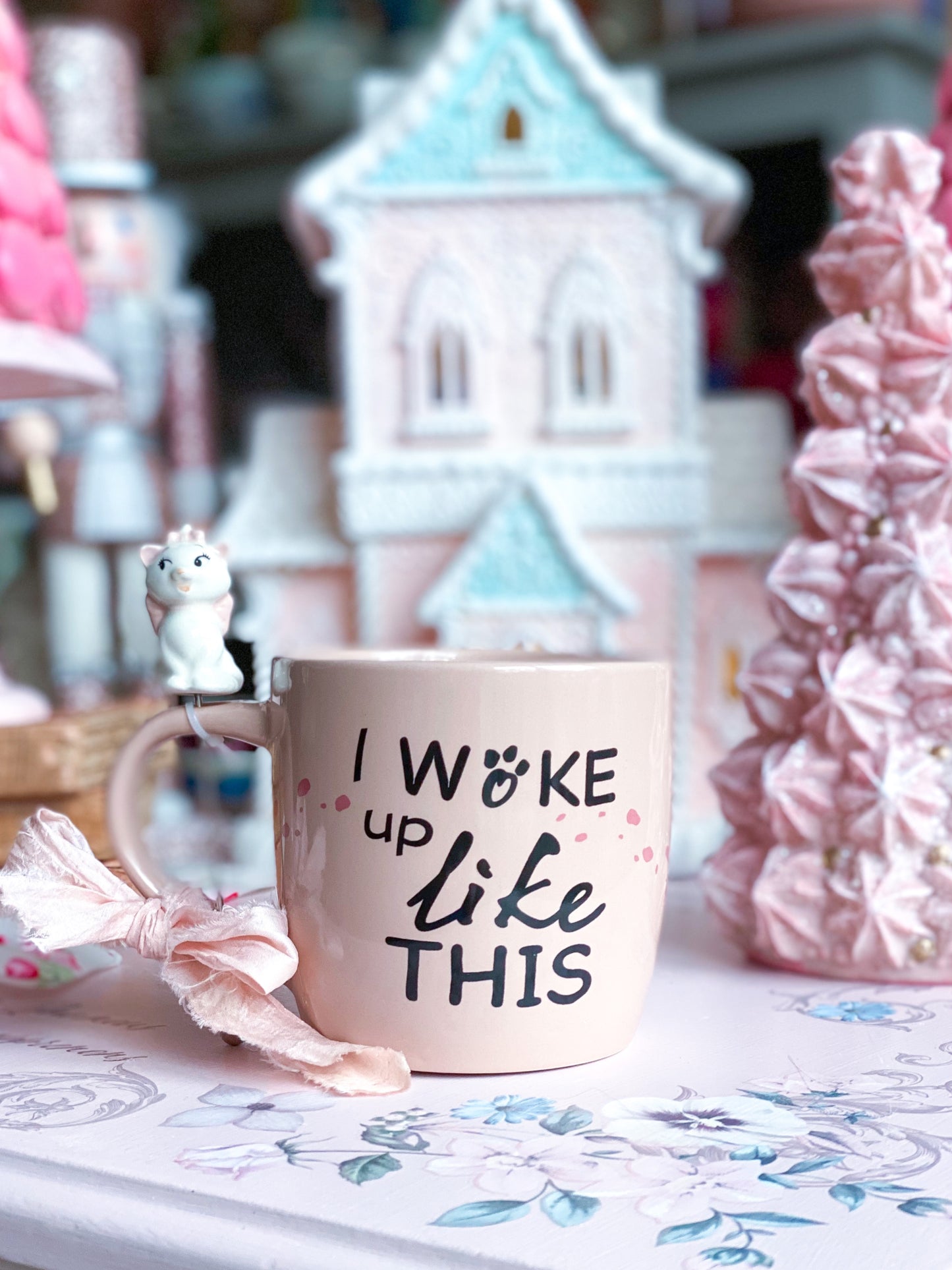 Pink Marie “I woke up like this” Mug