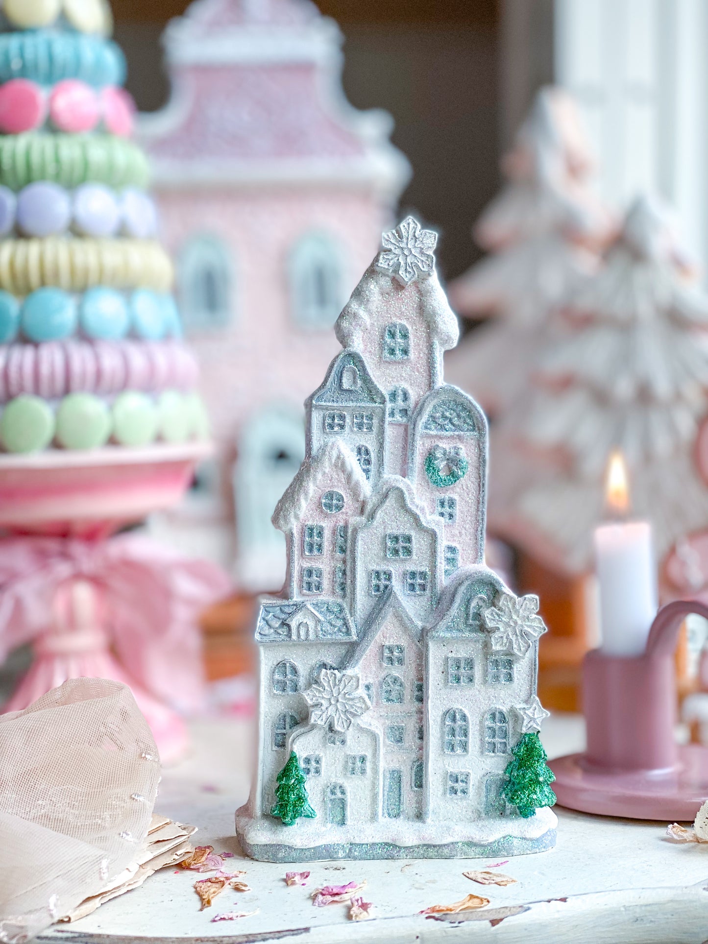 Small Pastel Gingerbread Castle