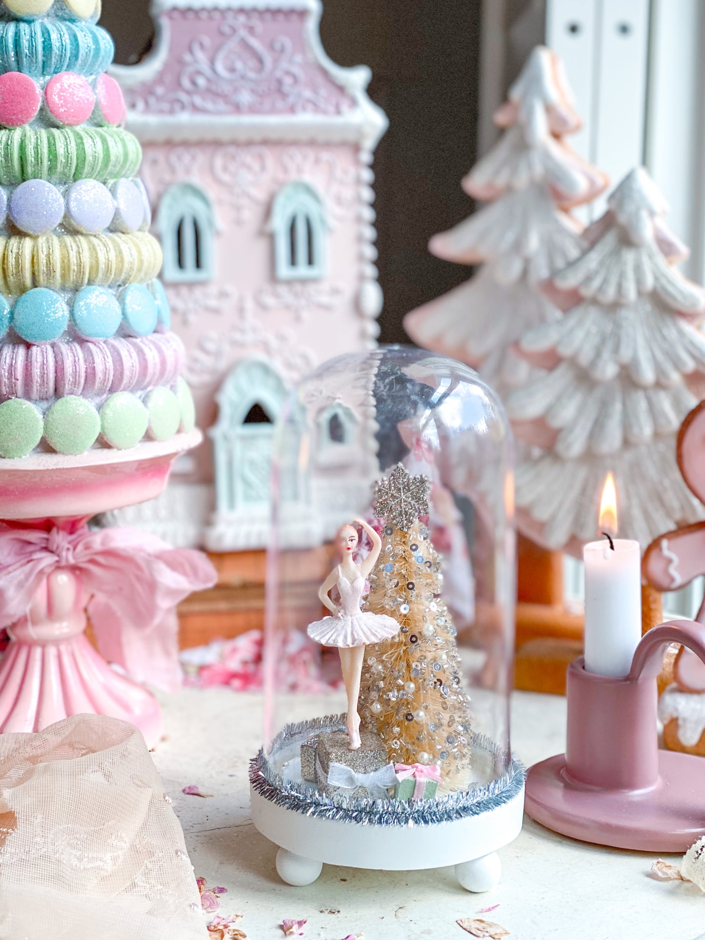 Mini Sugar Plum Fairy and Nutcracker Cloche