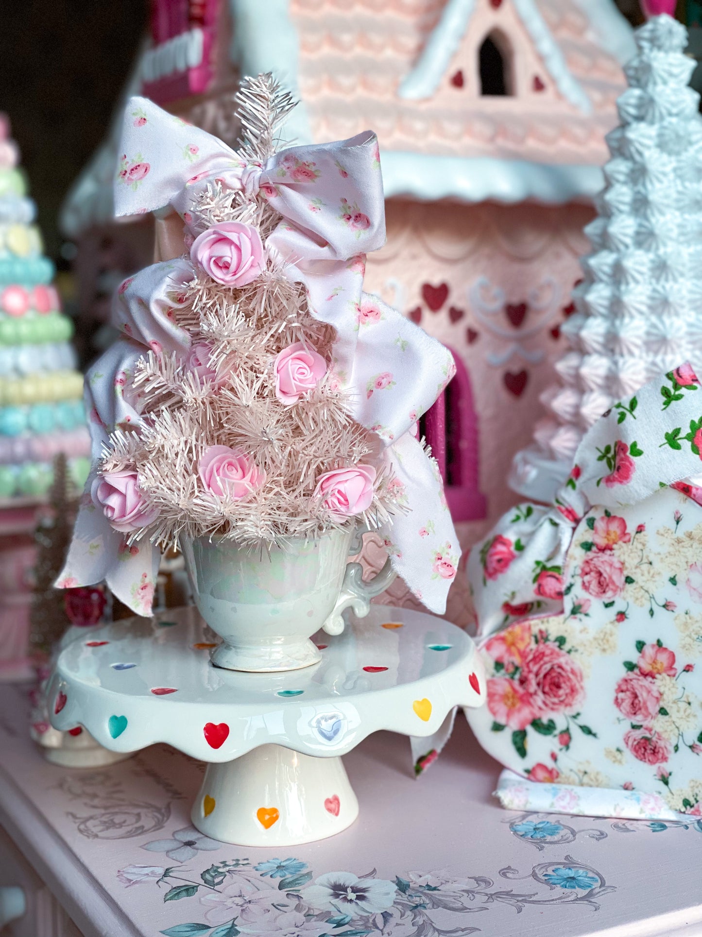 Bespoke Pink Tree in a Tea Cup