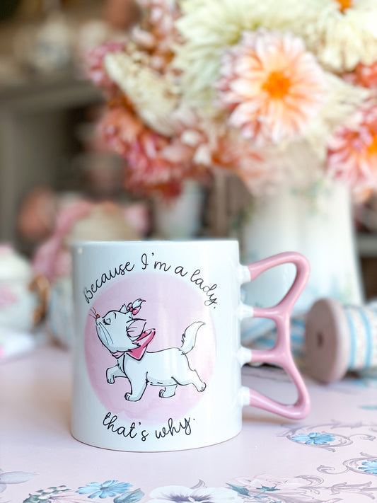 Disney Marie Pink Because I’m a Lady Mug