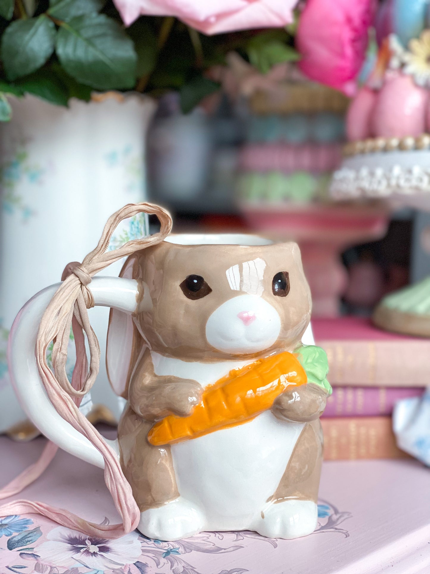 Easter Bunny holding Carrot Mug