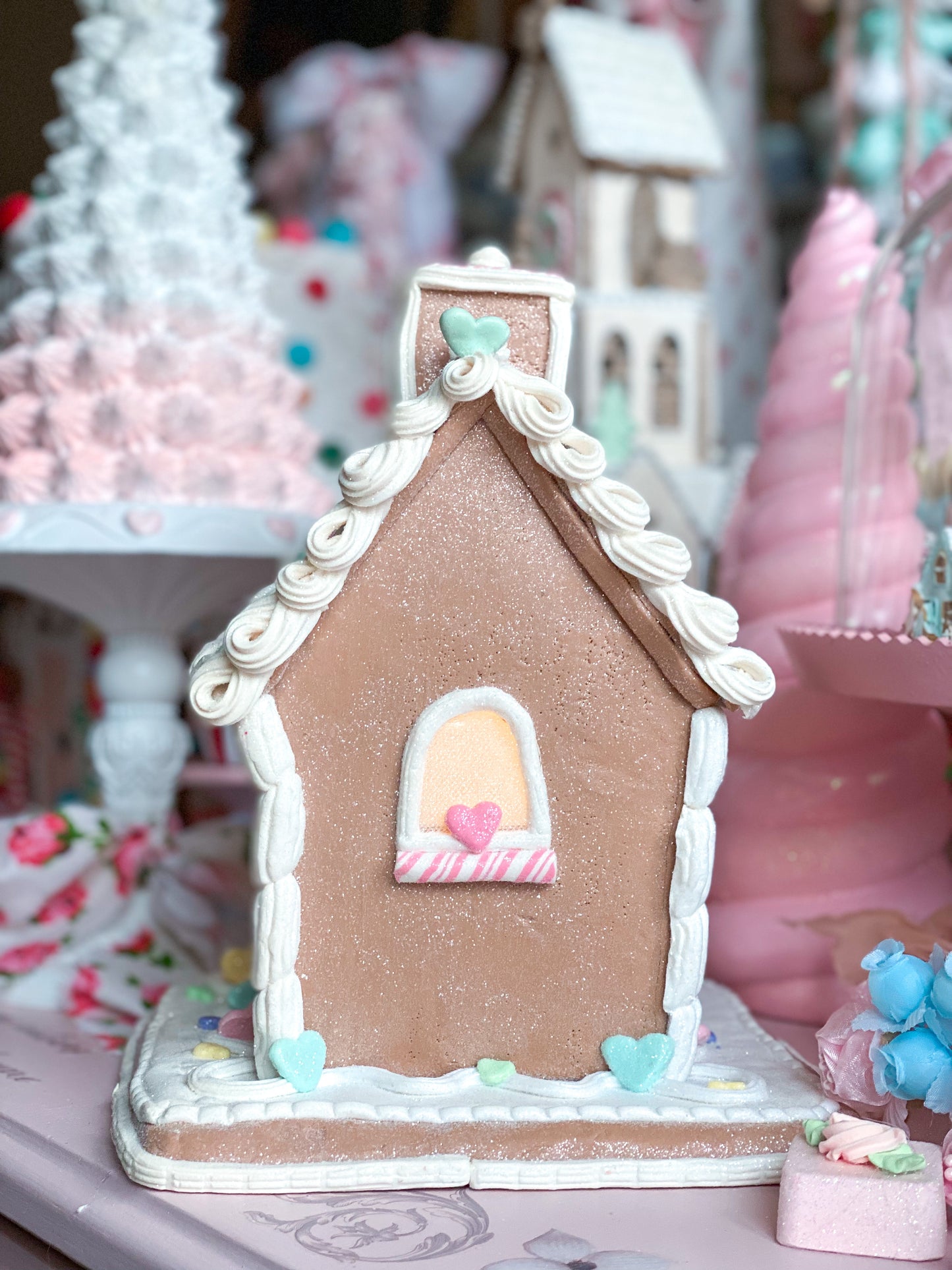Claydough Valentine’s Day Gingerbread House