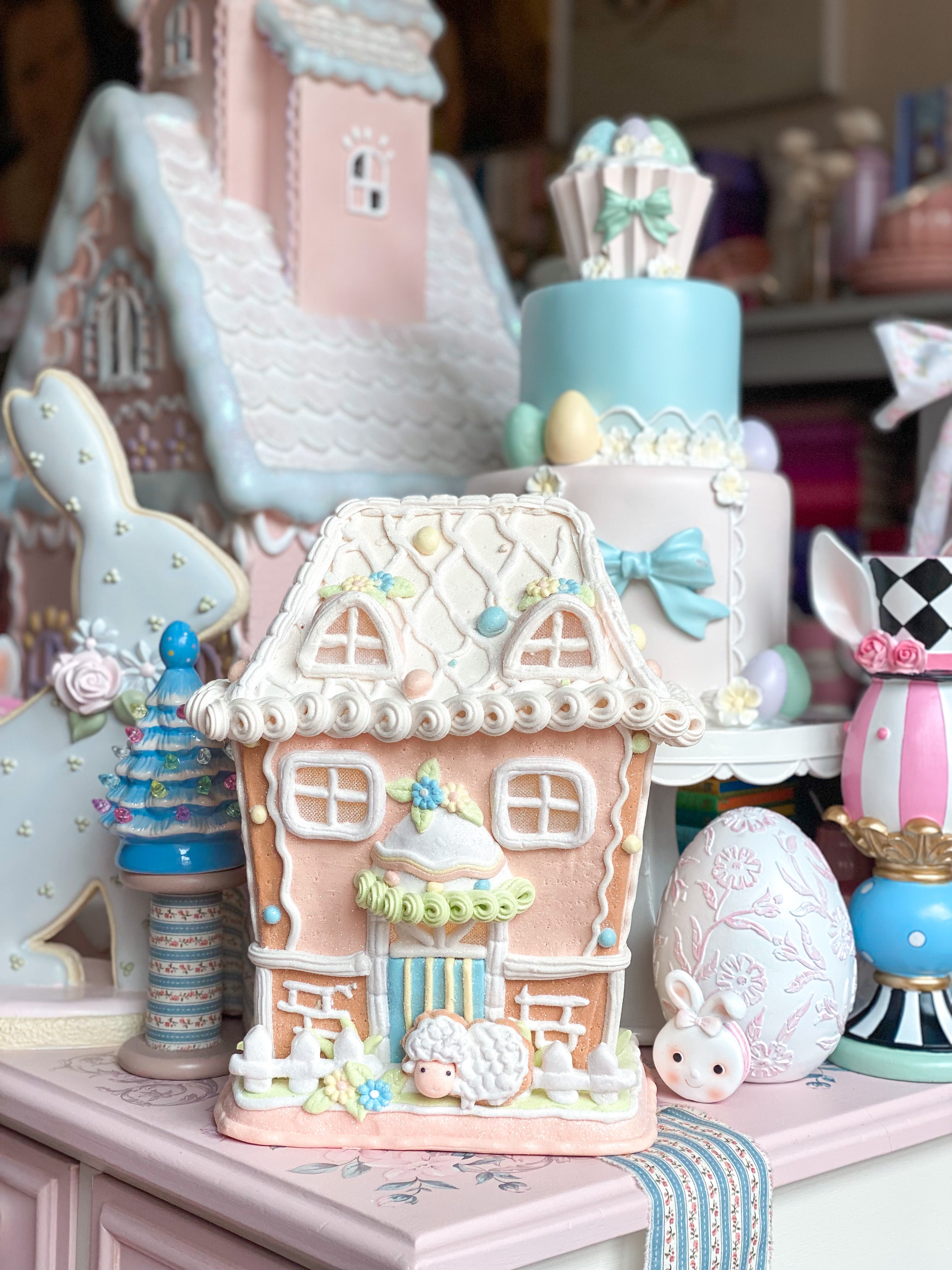 Light newest Up Easter Gingerbread House